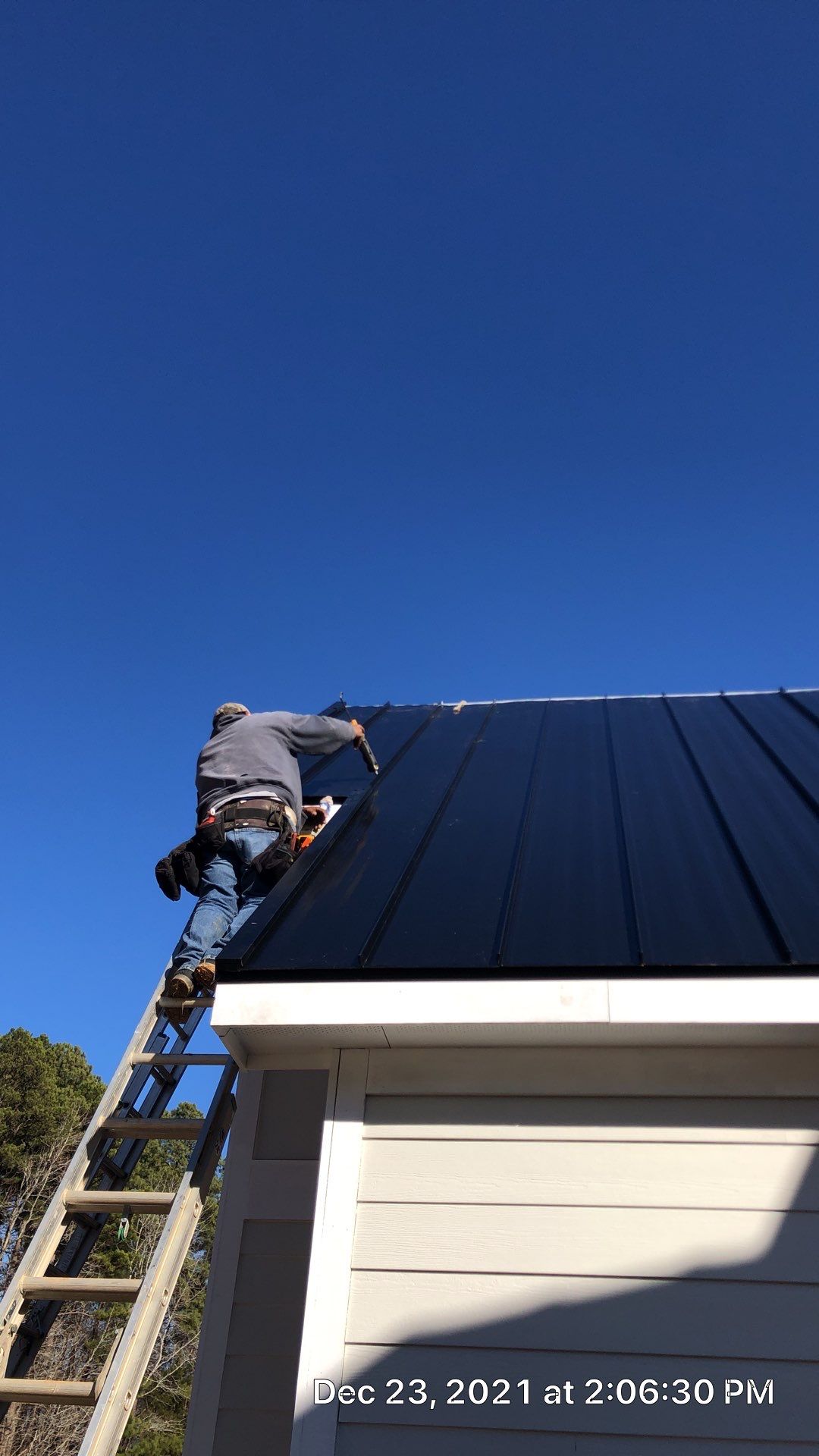 Custom Home Metal Roof Installation by Just In Time Roofing and Restoration