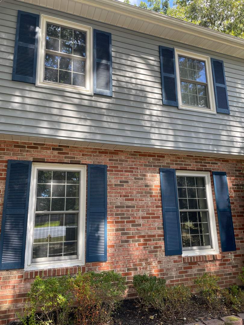 Shutters using Mid America Louvered by ExteriorPros