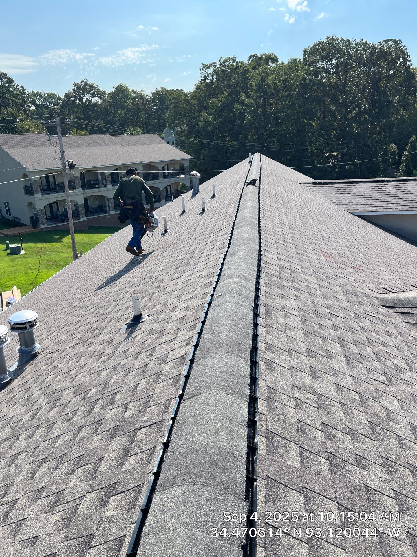 Multi-Unit Architectural Shingle Roof Replacement in Hot Springs Arkansas by Temple Roofing and Exteriors