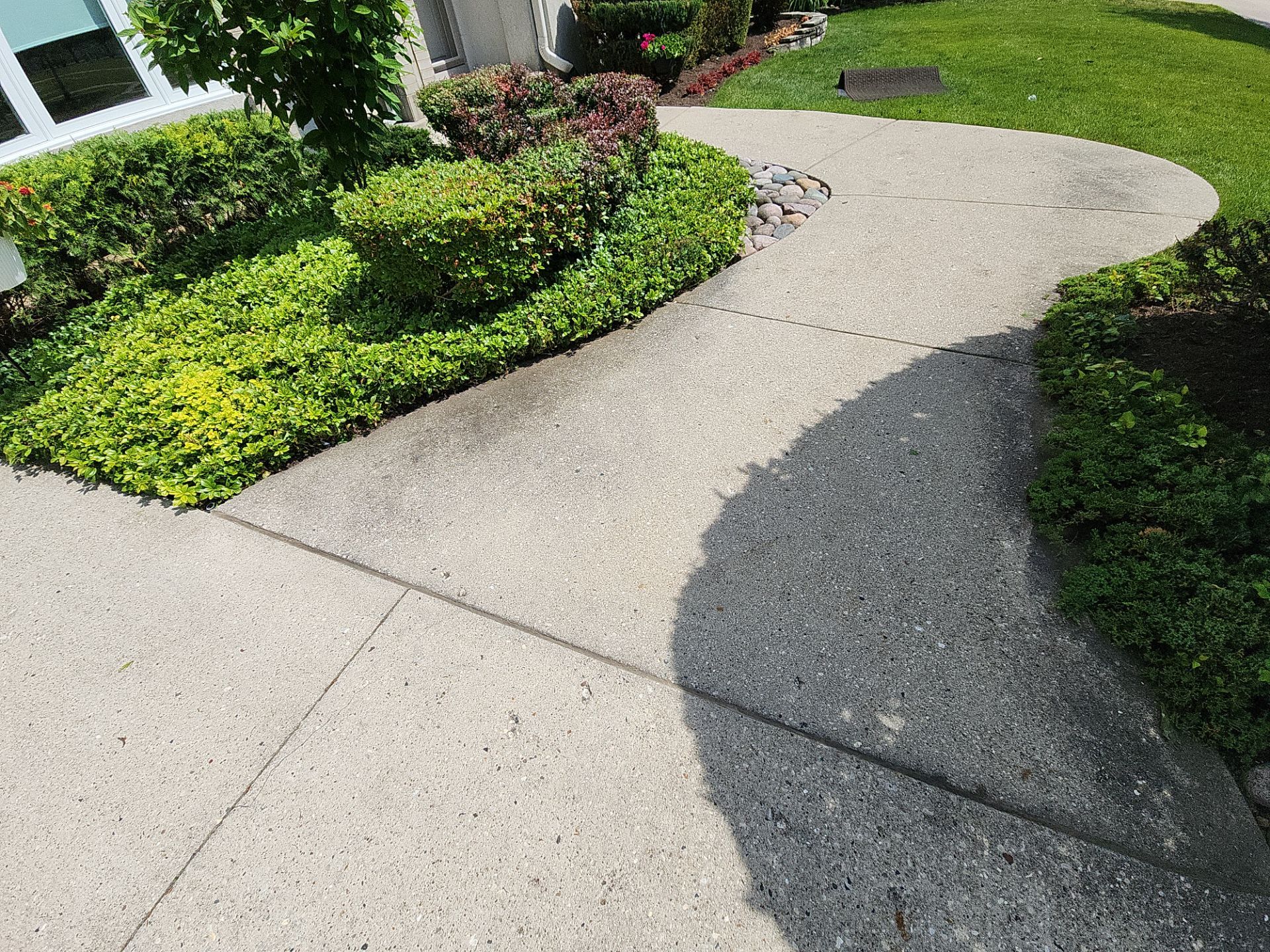 Aggregate concrete cleaning by Northern Power Washing LLC.