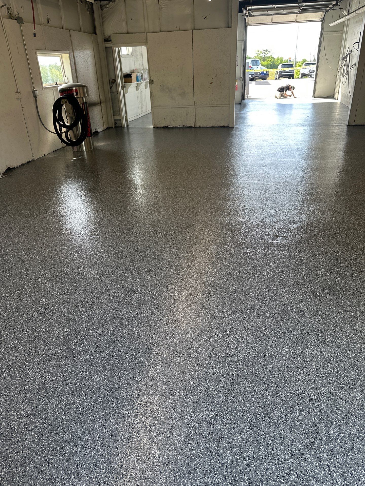 Commercial Floor Coating using Wombat by My Garage Floor Guys