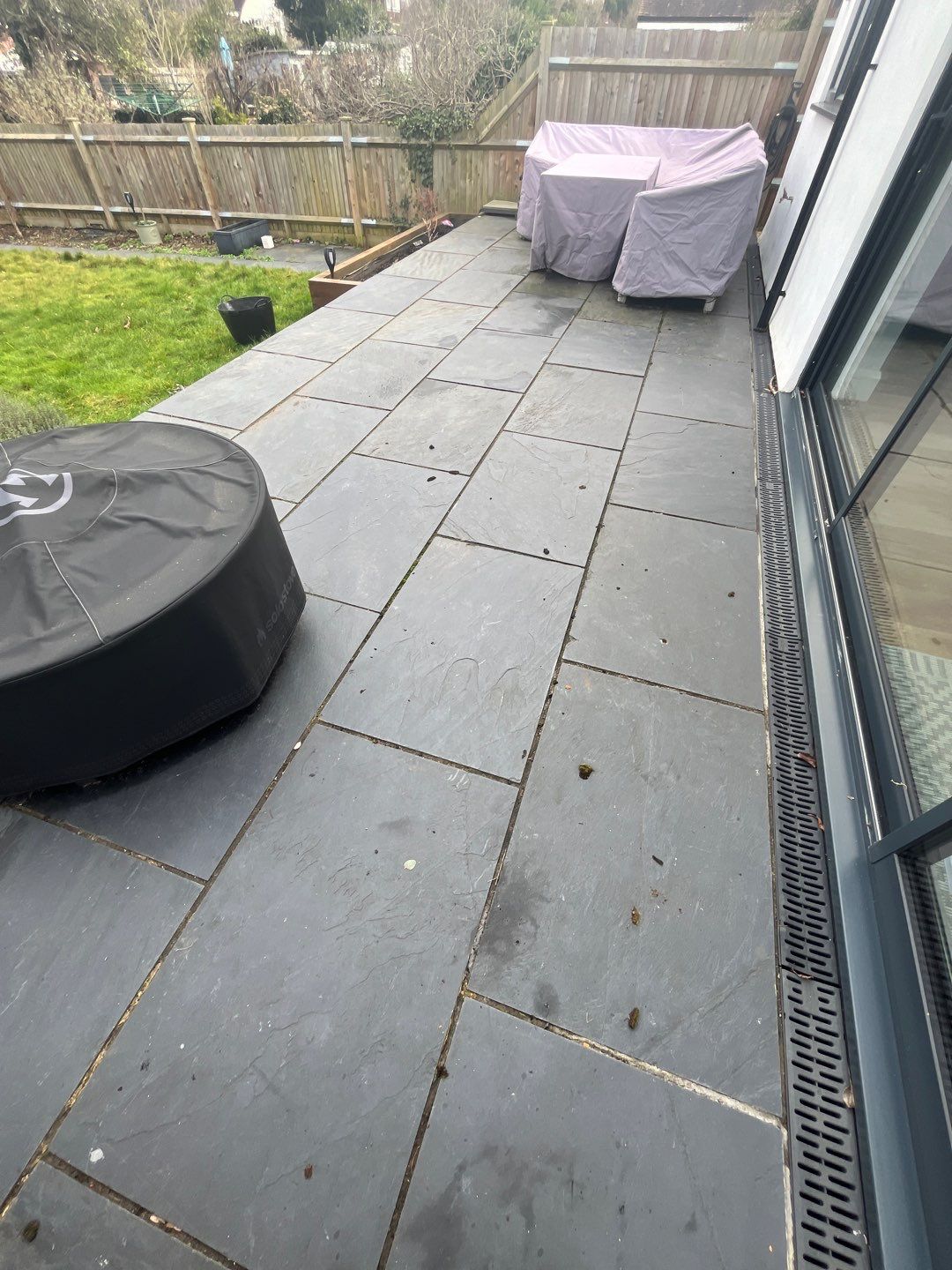 Driveway And Patio Clean using honda 21 ltr/min by Ges Exterior Cleaning ltd