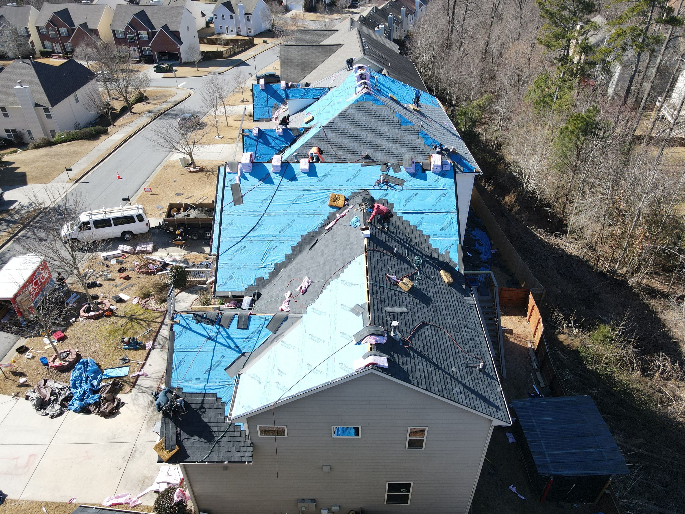 Residential Roofing Installation using Owens Corning by Inspector Roofing and Restoration