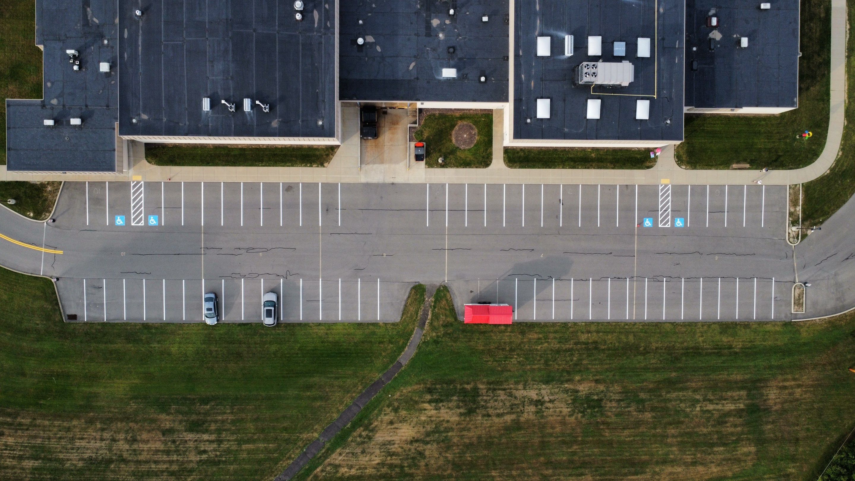 Pittsburgh Area Middle School by G-Force Parking Lot Striping of Pittsburgh