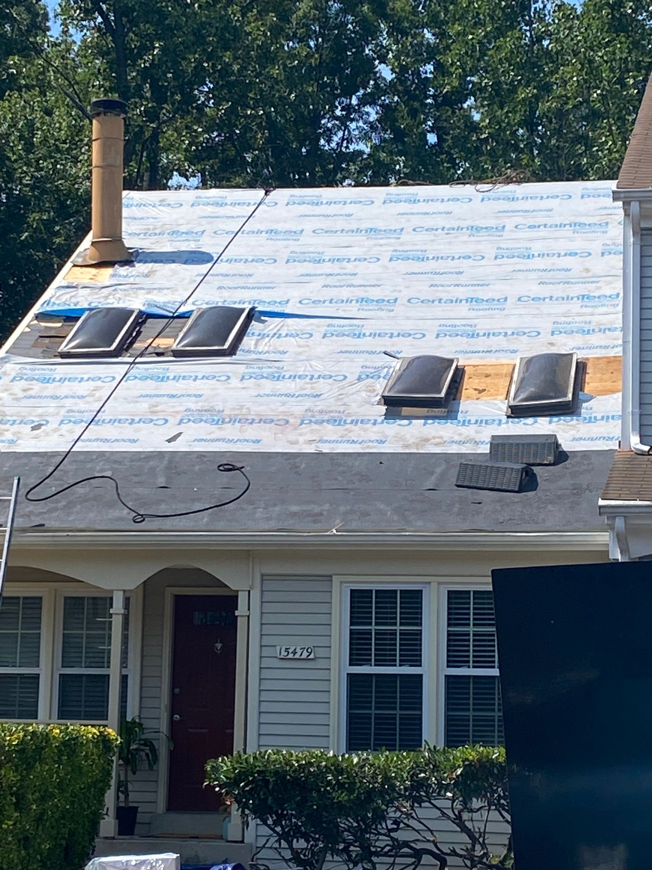 Montclair: Roof Installation with CertainTeed Landmark Designer Shingles in Burnt Sienna by RM Banning, Inc.