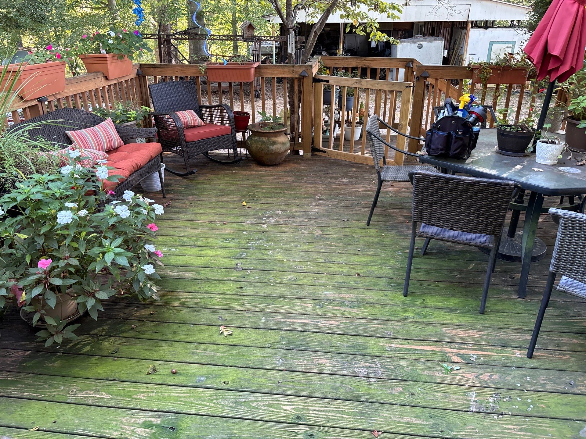 Weathered Deck using Wood Sealant by DuraSeal