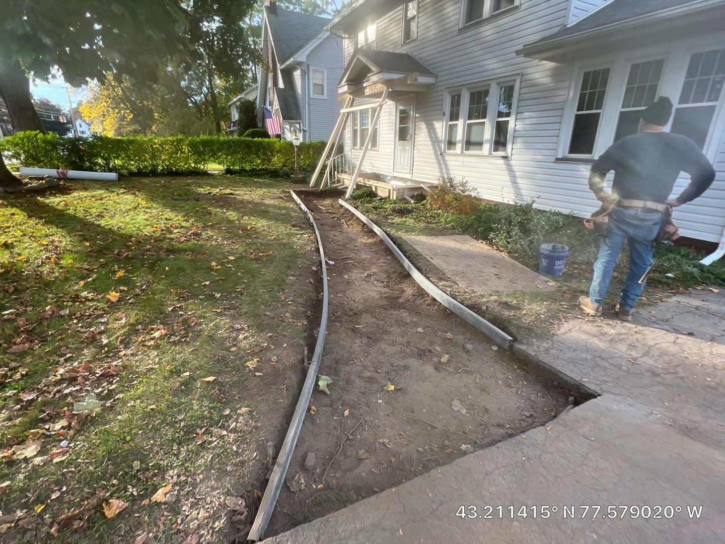 Broom Finish Walkway  by NG Masonry & Construction LLC