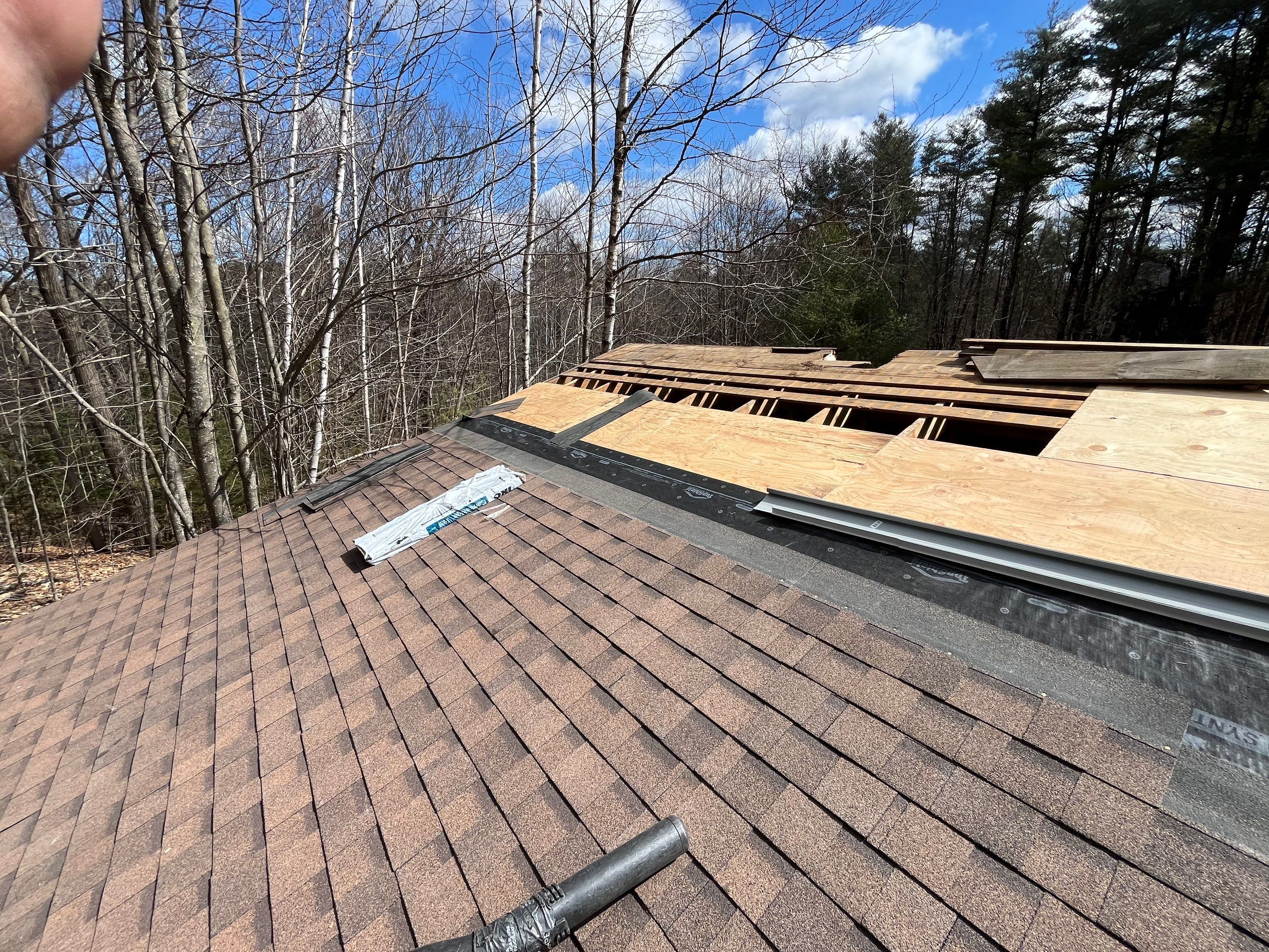 New Asphalt Roof in Alton New Hampshire by Tall pine roofing