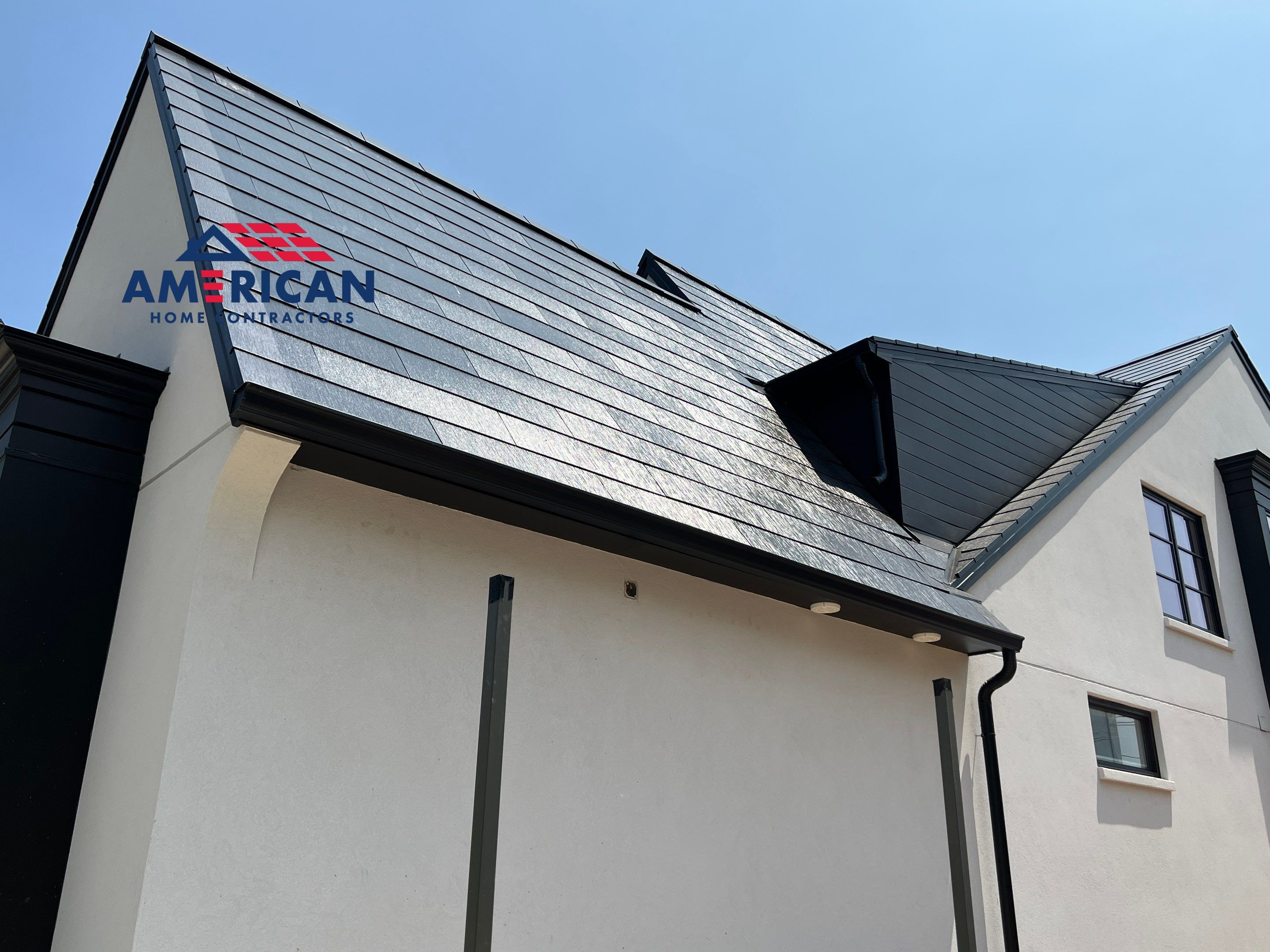 Tesla Solar Roof - new construction in Bethesda, MD by American Home Contractors