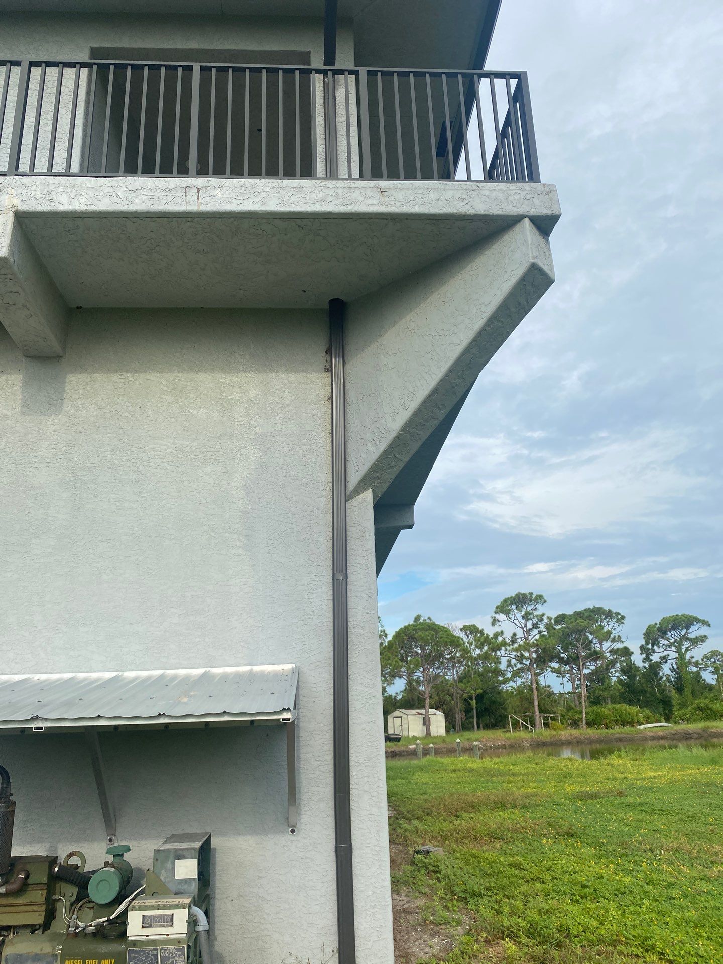 Black Seamless Gutters St. James City by Gutter Professors