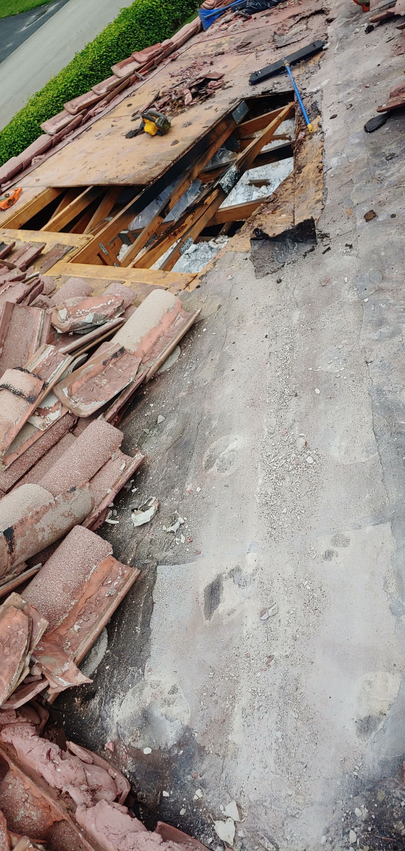 Tile Roof Repair in Pompano Beach with Structural Decking Replacement by Aastro Roofing