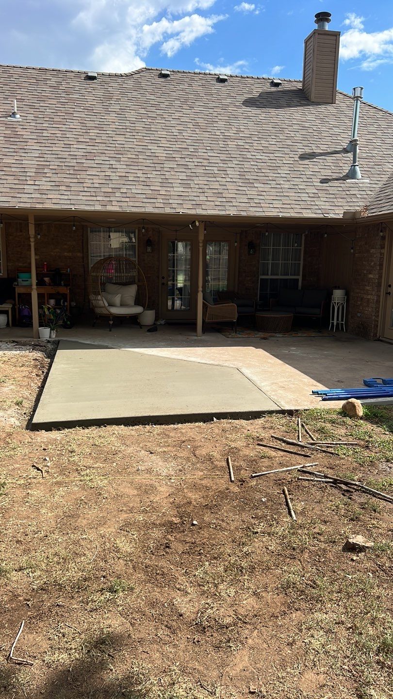 Tree removal , Concrete, Pergola, and sod install  by Clays Services Inc