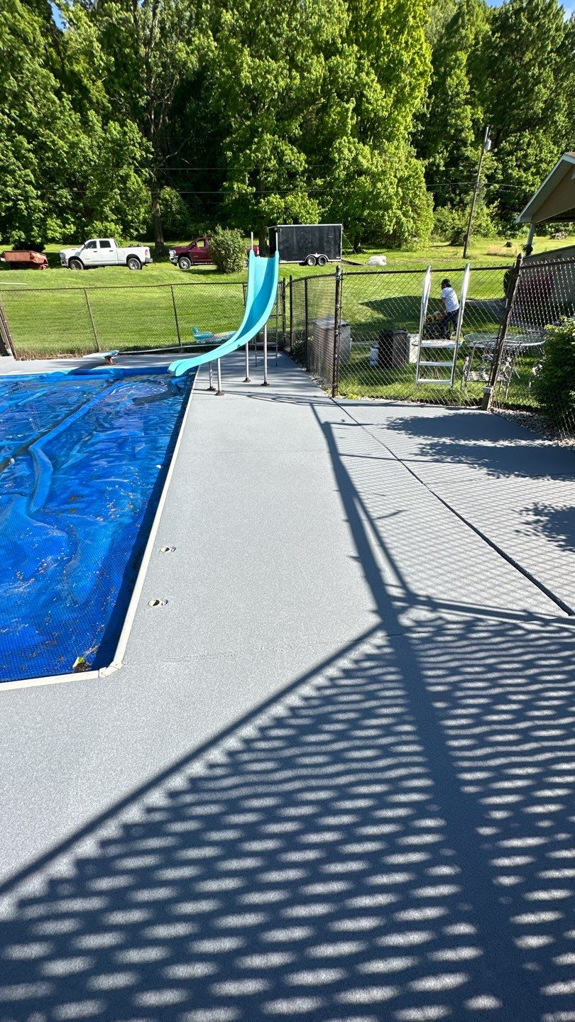 Pool Deck + Steps + Porch Project in JEANNETTE by Floors in a Day, Inc