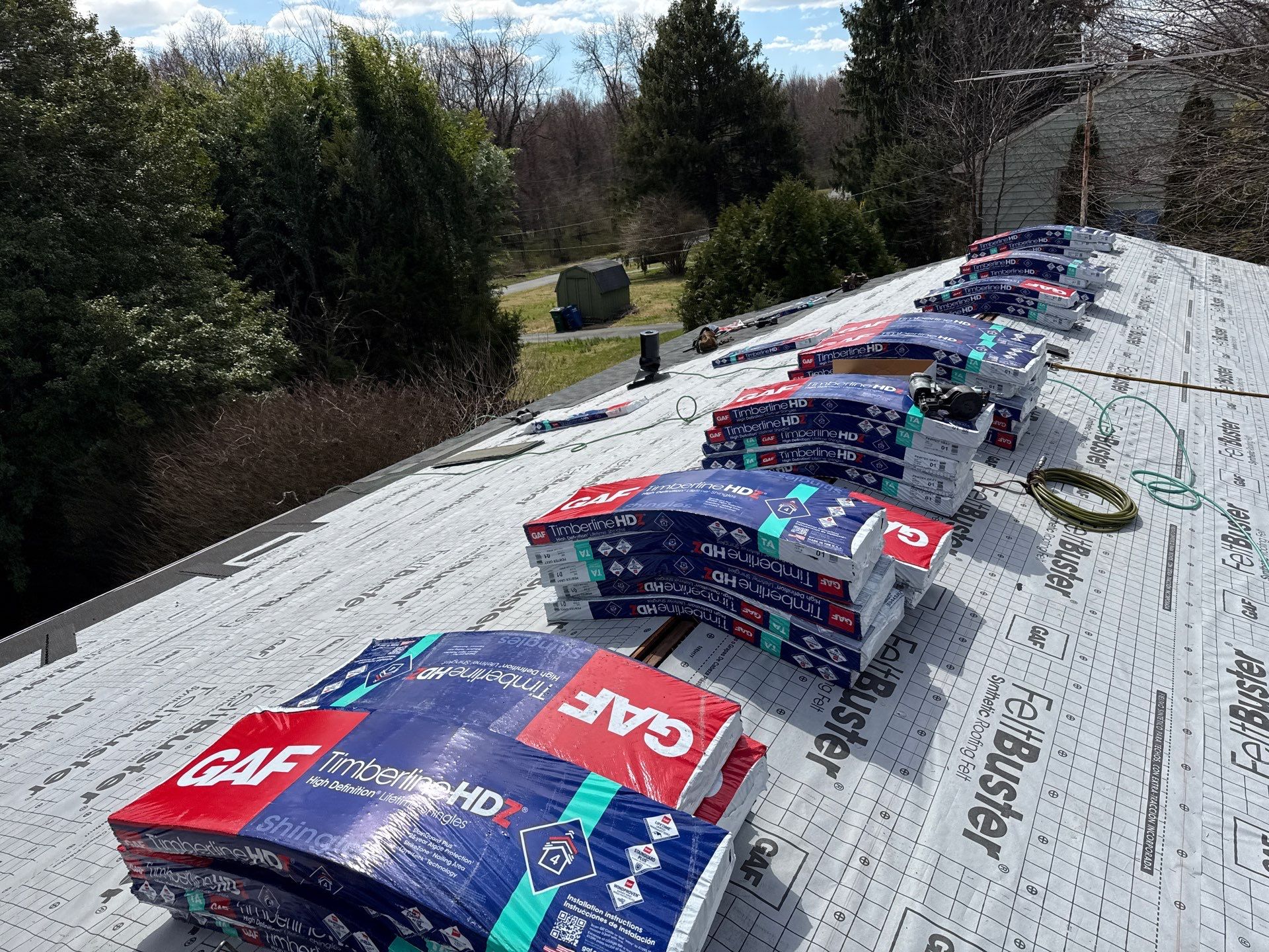 Residential Roofing Installation using GAF Timberline HDZ by Matter Construction, LLC