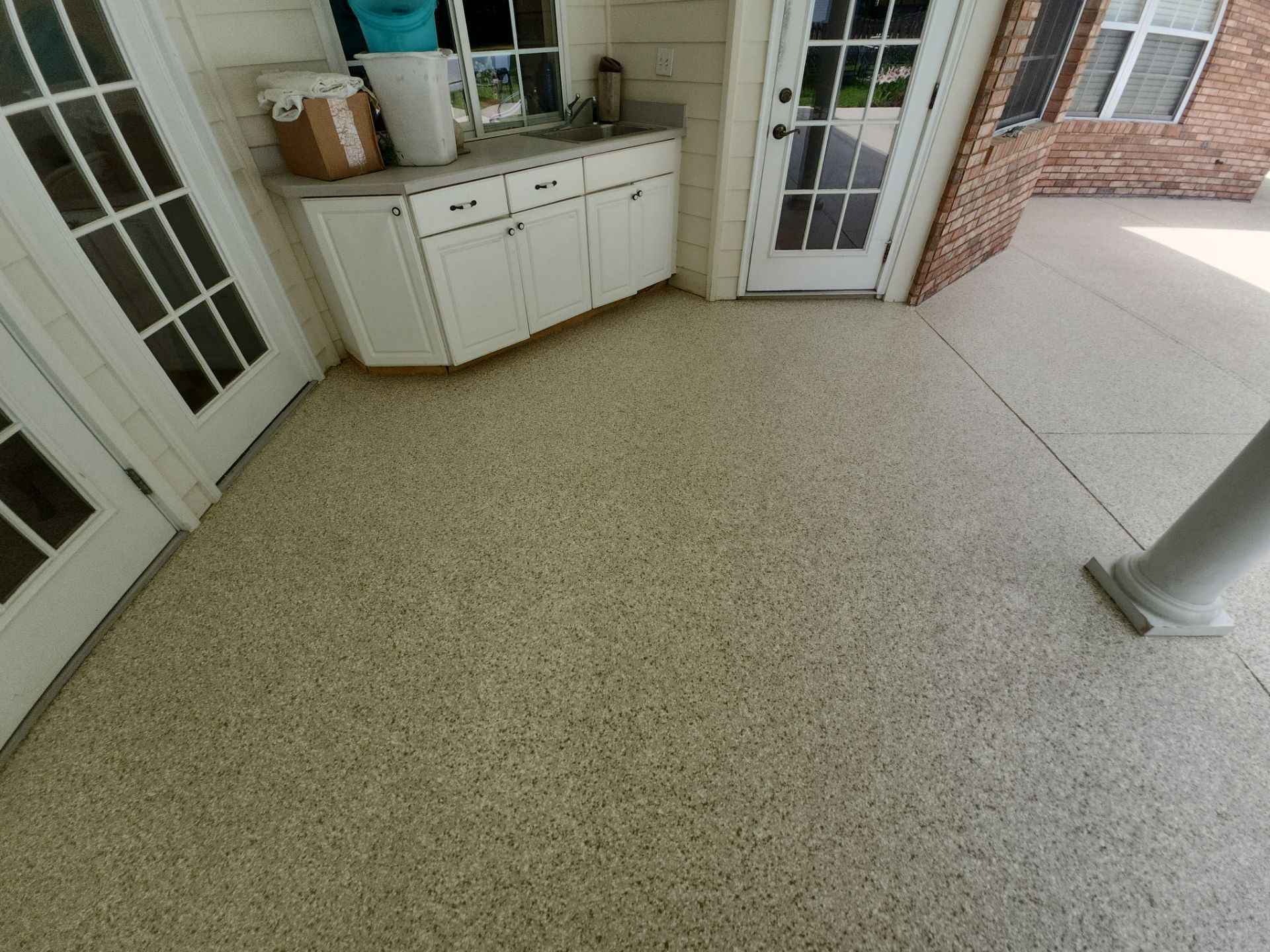 Simply Stunning: Mr. Richards' Gorgeous Custom Pool Deck by Deese Elite Concrete Coatings