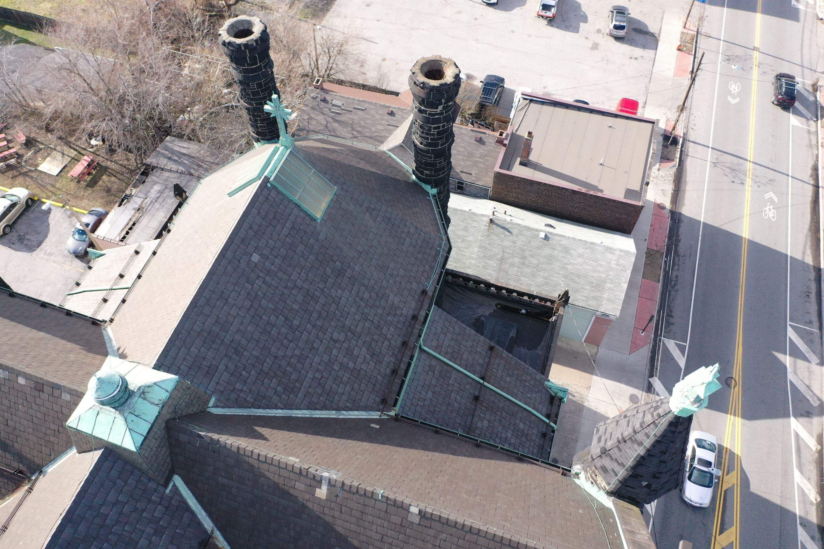 Drone Inspection by Absolute Roofing and Construction