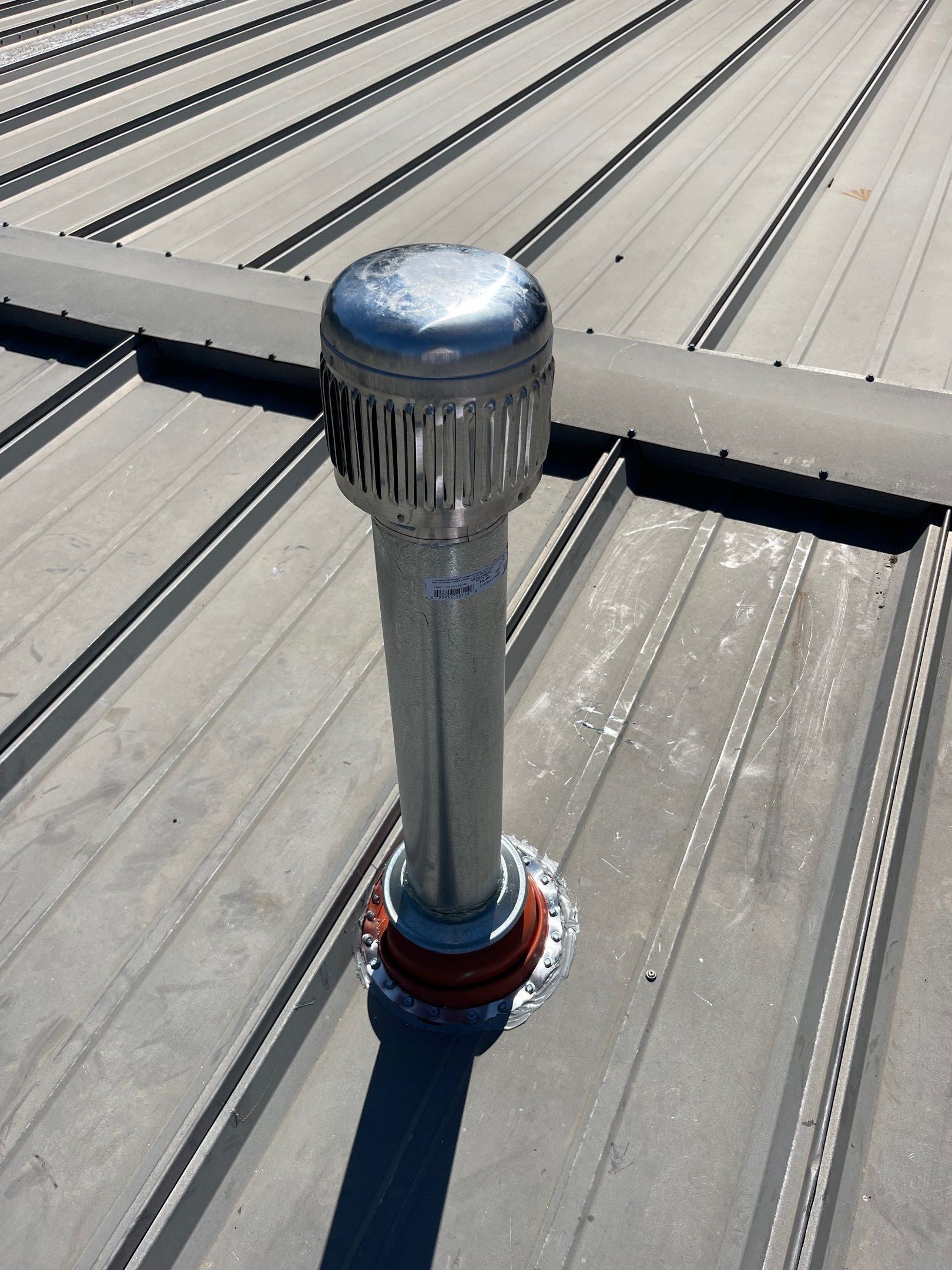 Metal Roof Flashing for Heater Vents by Roof Experts