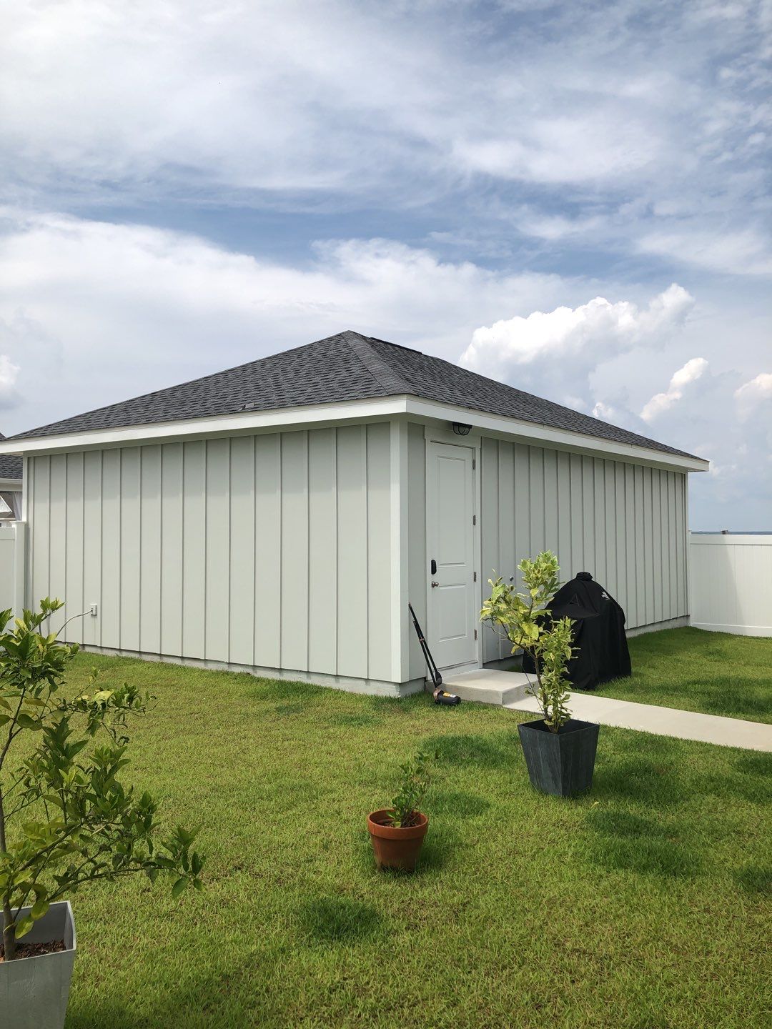 Seamless Gutter Installation using White K-Style Gutters by Gutter Professors
