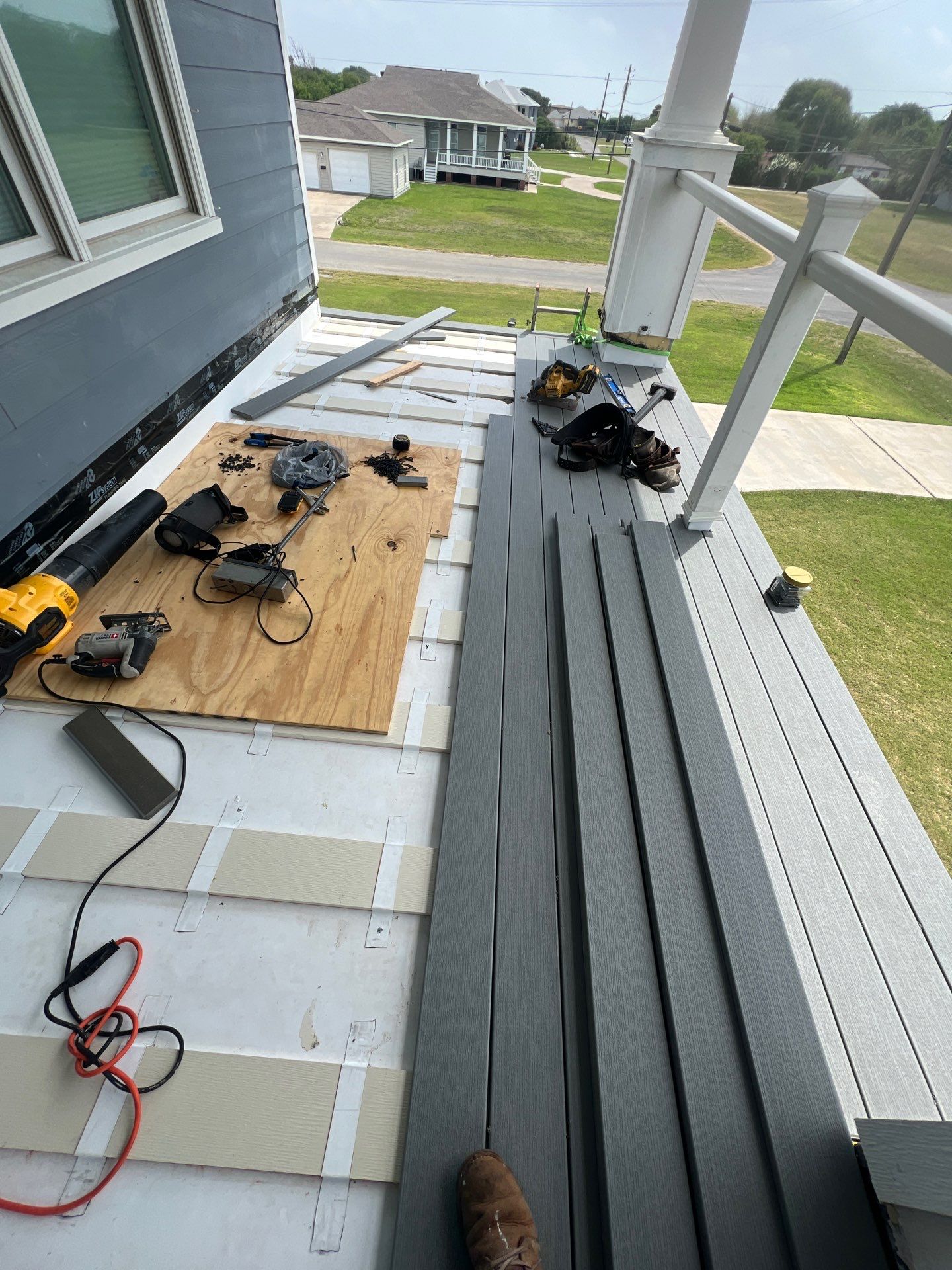 Portland Shore Porch Build by Bayfront Roofing and Construction