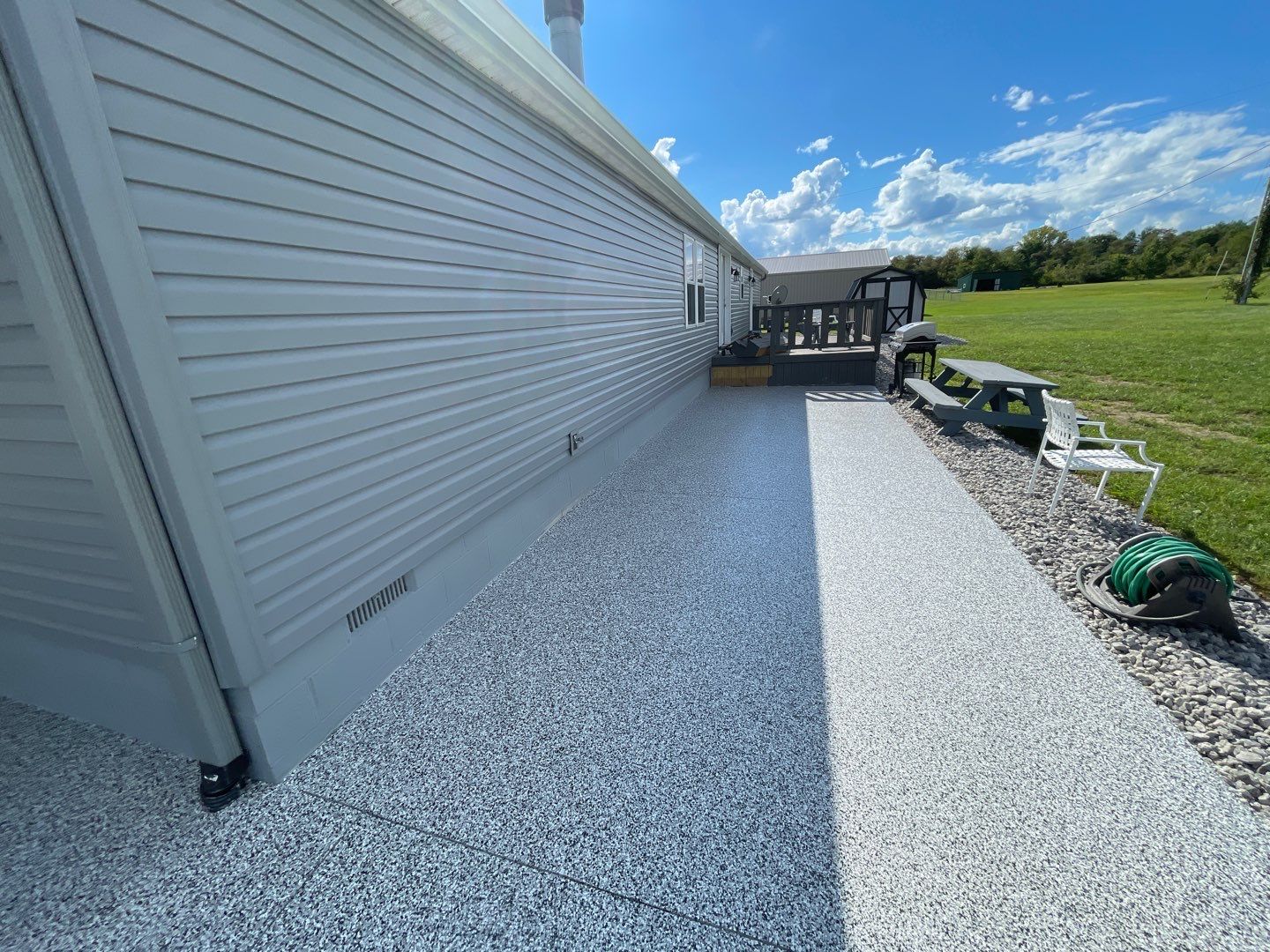 Patio Installation using Domino by Your1DayFloor.com