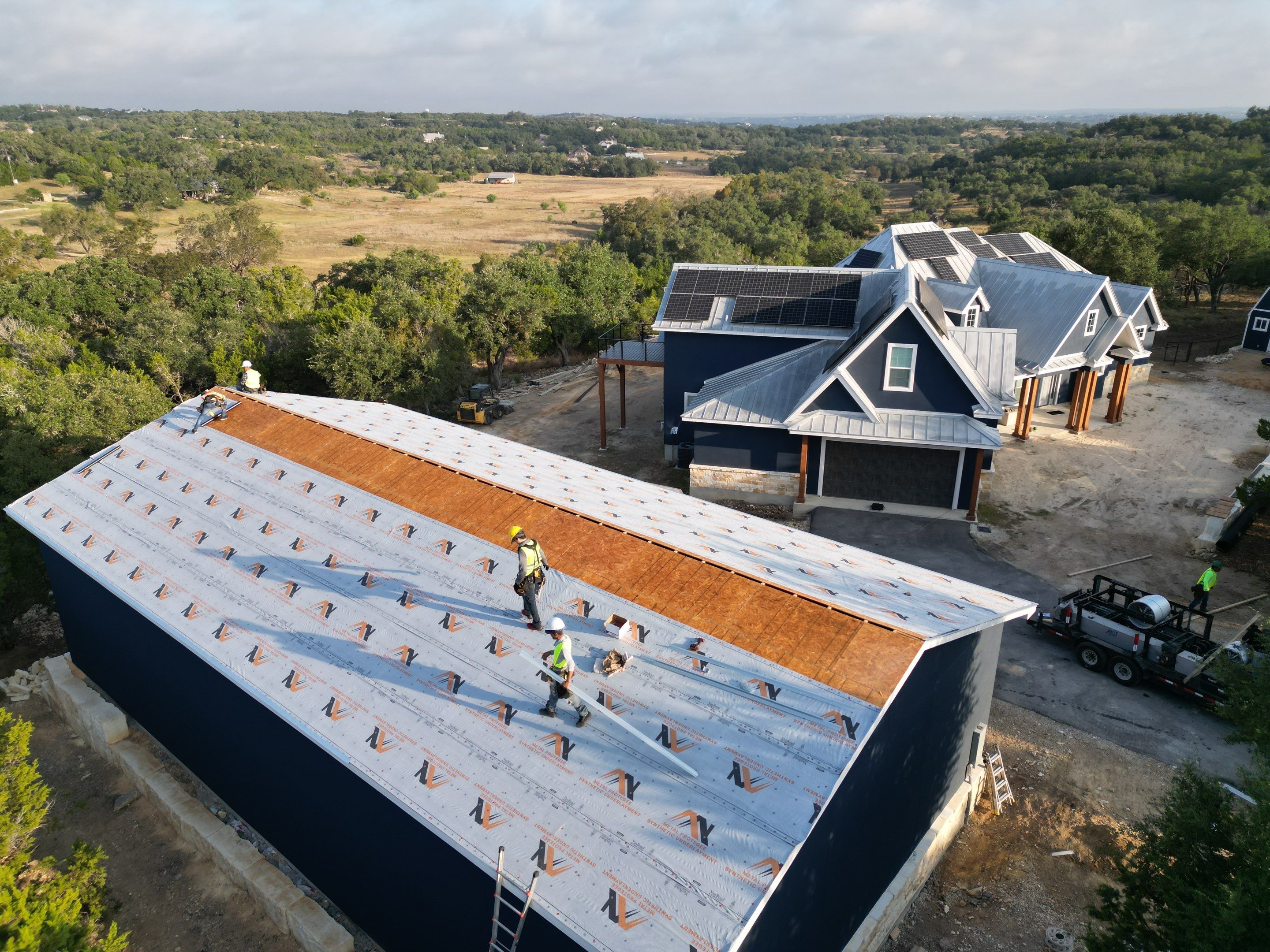 Metal Repairs & Gutter Install by First Out Roofing 