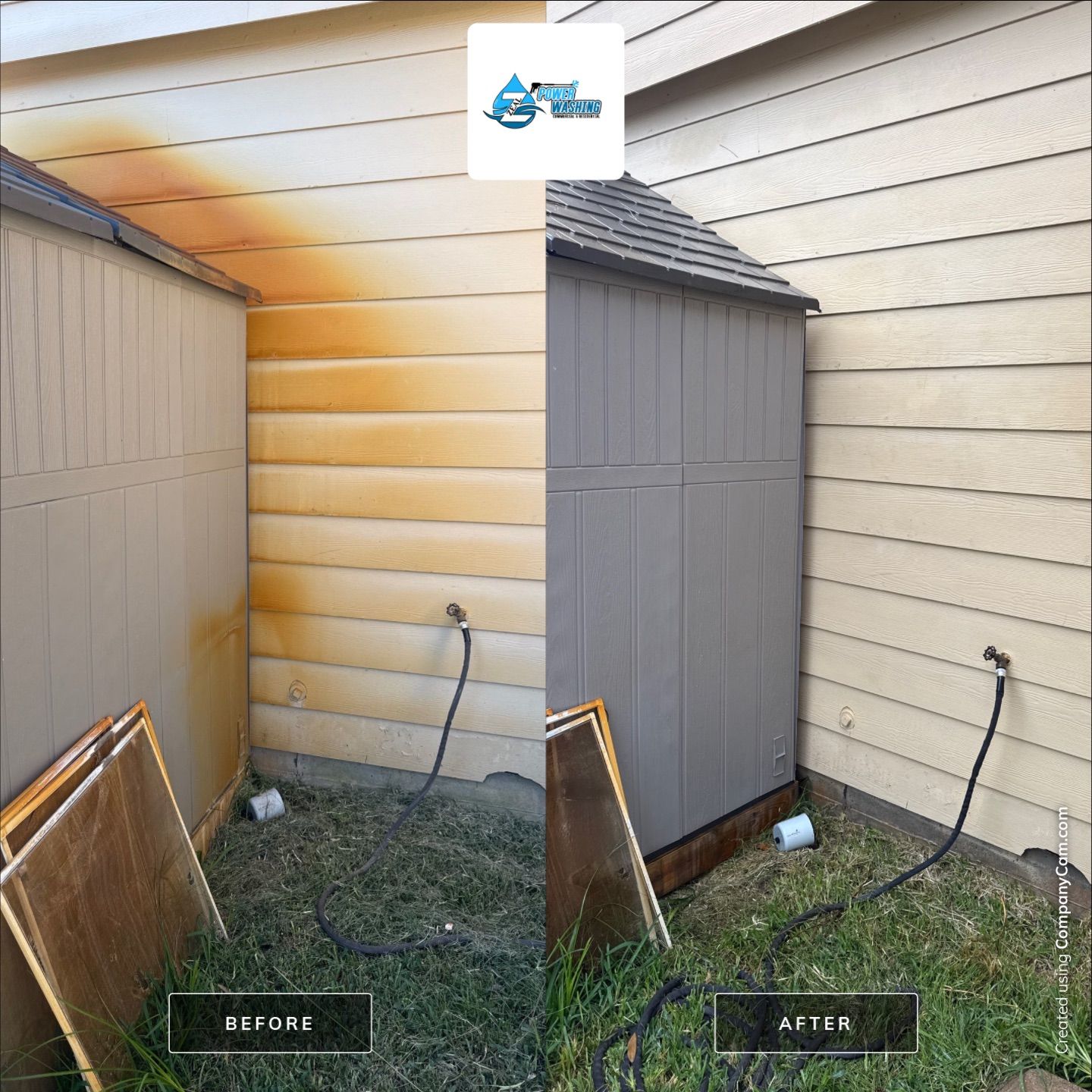Complete Exterior House Wash and Concrete Cleaning in Fresno by Zeal Power Washing