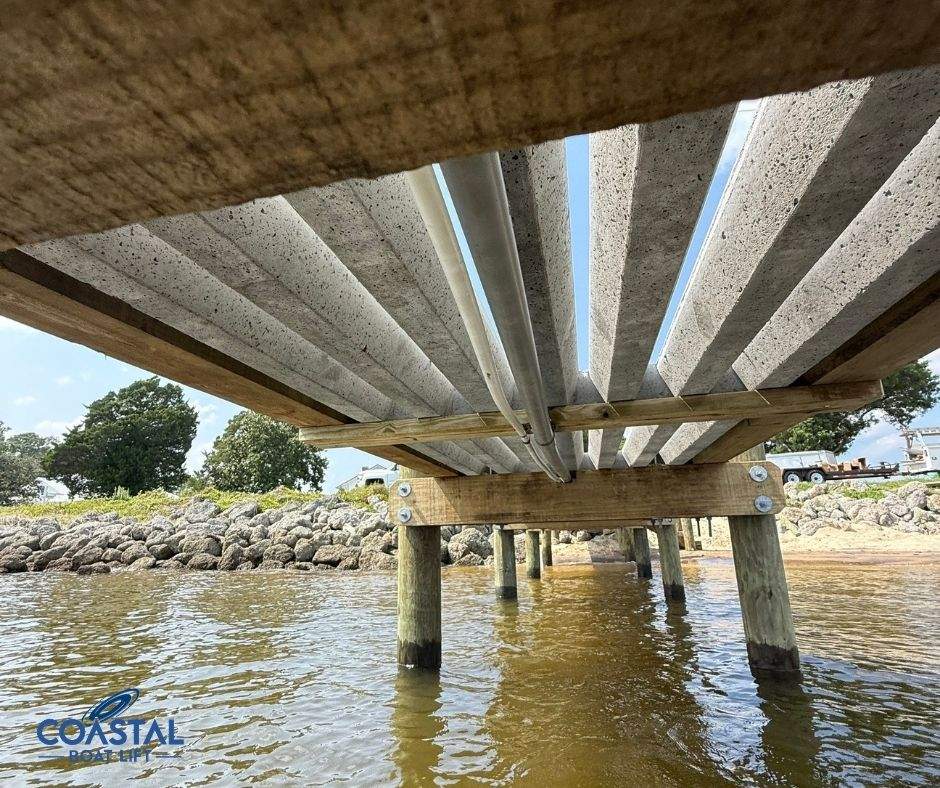 Waterfront Construction + Boat Lift Installation by Coastal Boat Lift Repair LLC