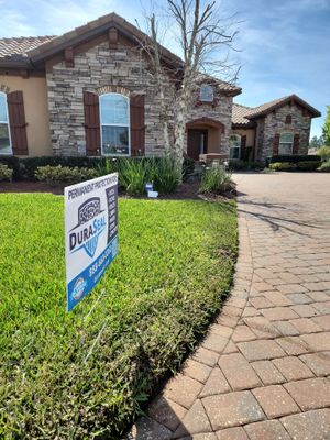 Paver Driveway using Concrete Sealant