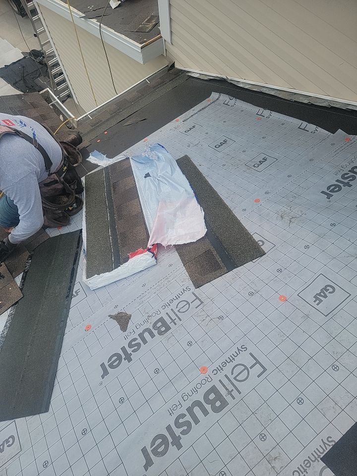 Storm Damaged Roof using GAF Timberline HDZ - Lifetime Shingle by The Roof Doctor