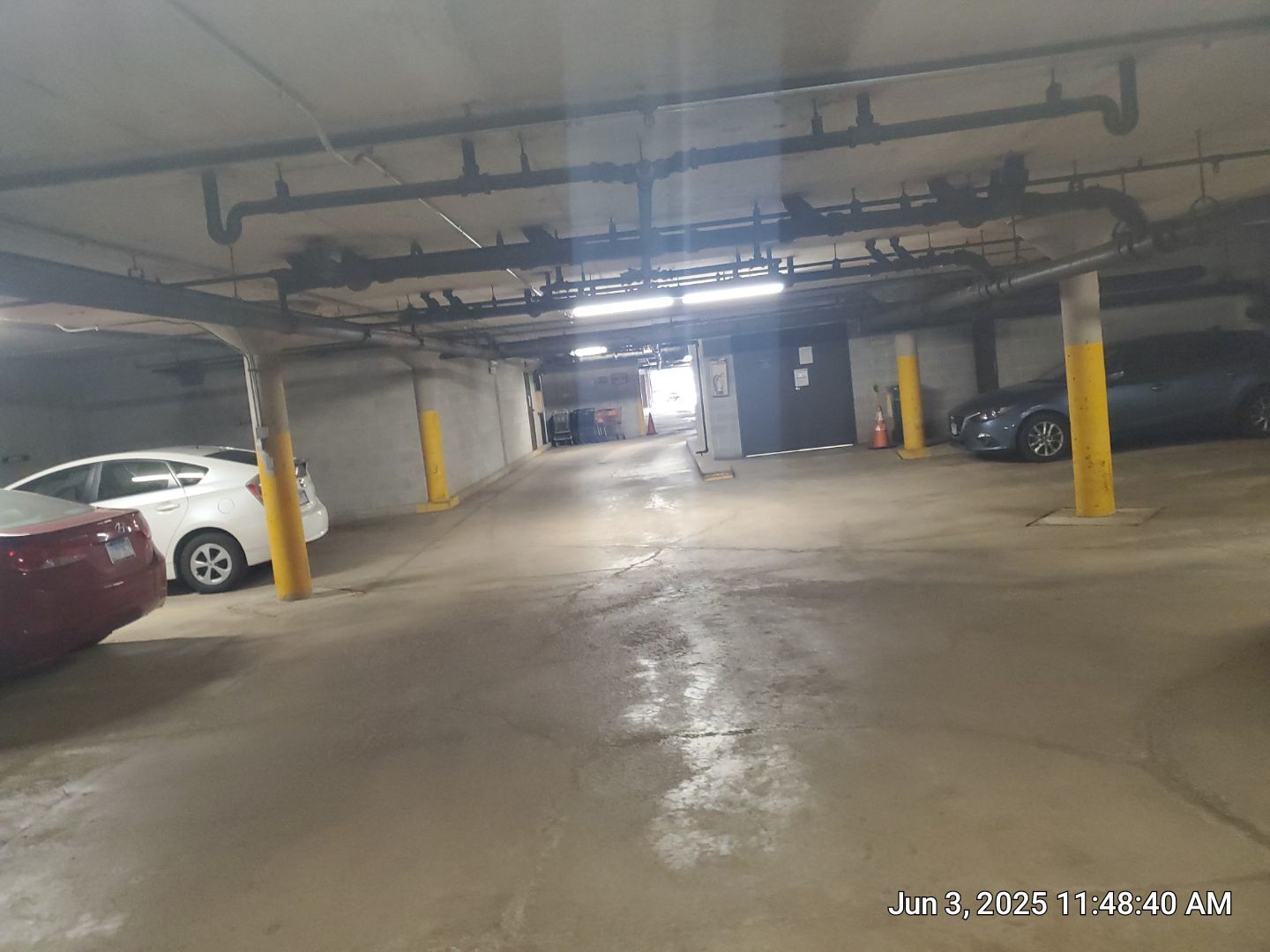 Parking garage cleaning by Northern Power Washing LLC.