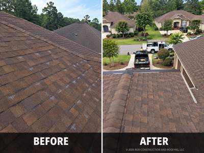 Castle Hayne Roof Replacement with Tamko Heritage Rustic Redwood Shingles