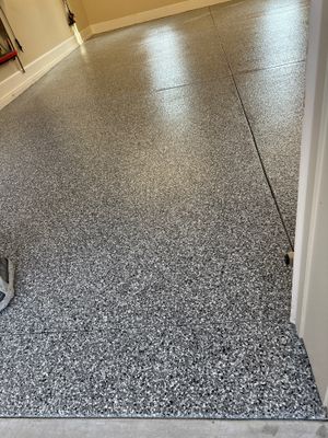 Garage Floor Coating using Wombat