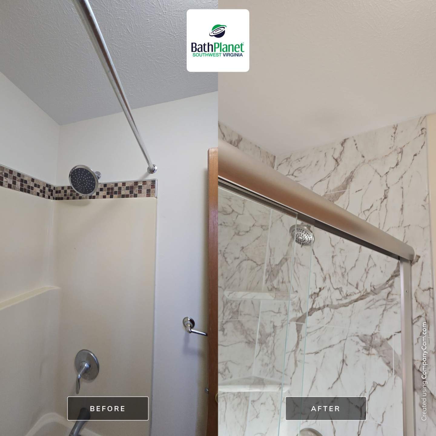 Tub to Shower Refresh by BathPlanet SW Virginia