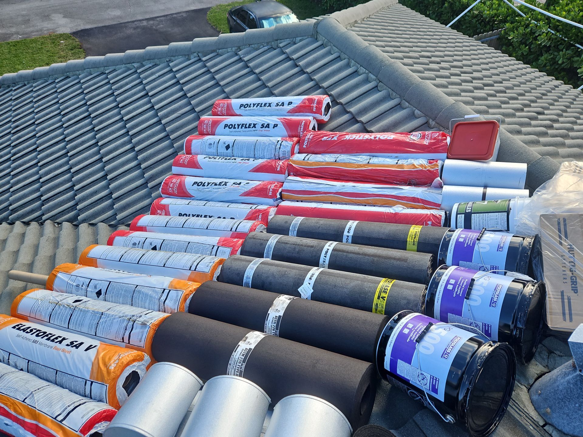 Residential Roofing Installation using 1" Nail strip metal roof by BLUES BROTHERS ROOFING