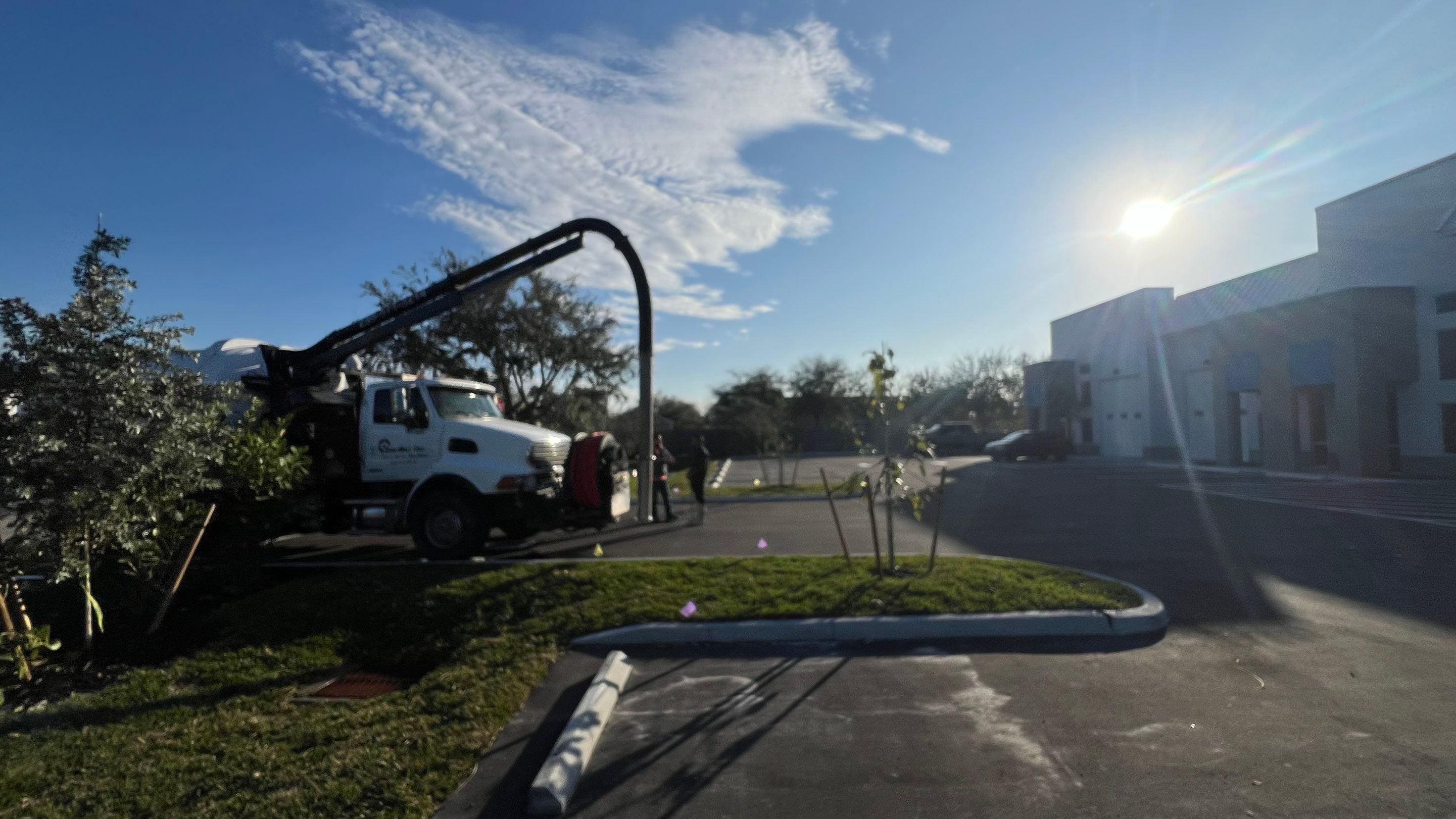 New Commercial Construction Stormwater System Cleaning by APS Power & Water