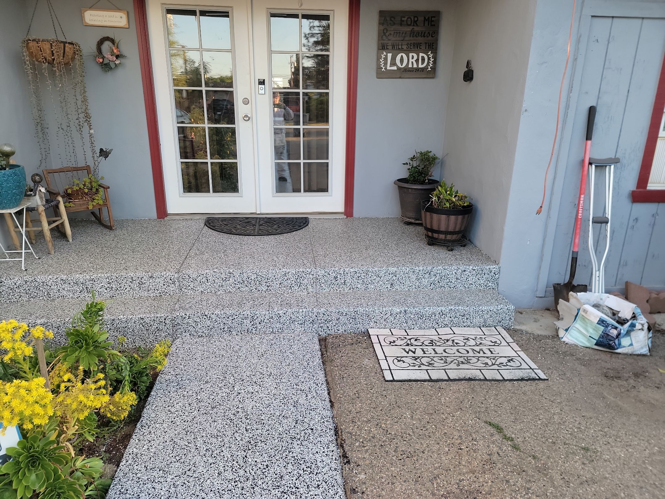 Front Porch and walkway by MGP Coatings