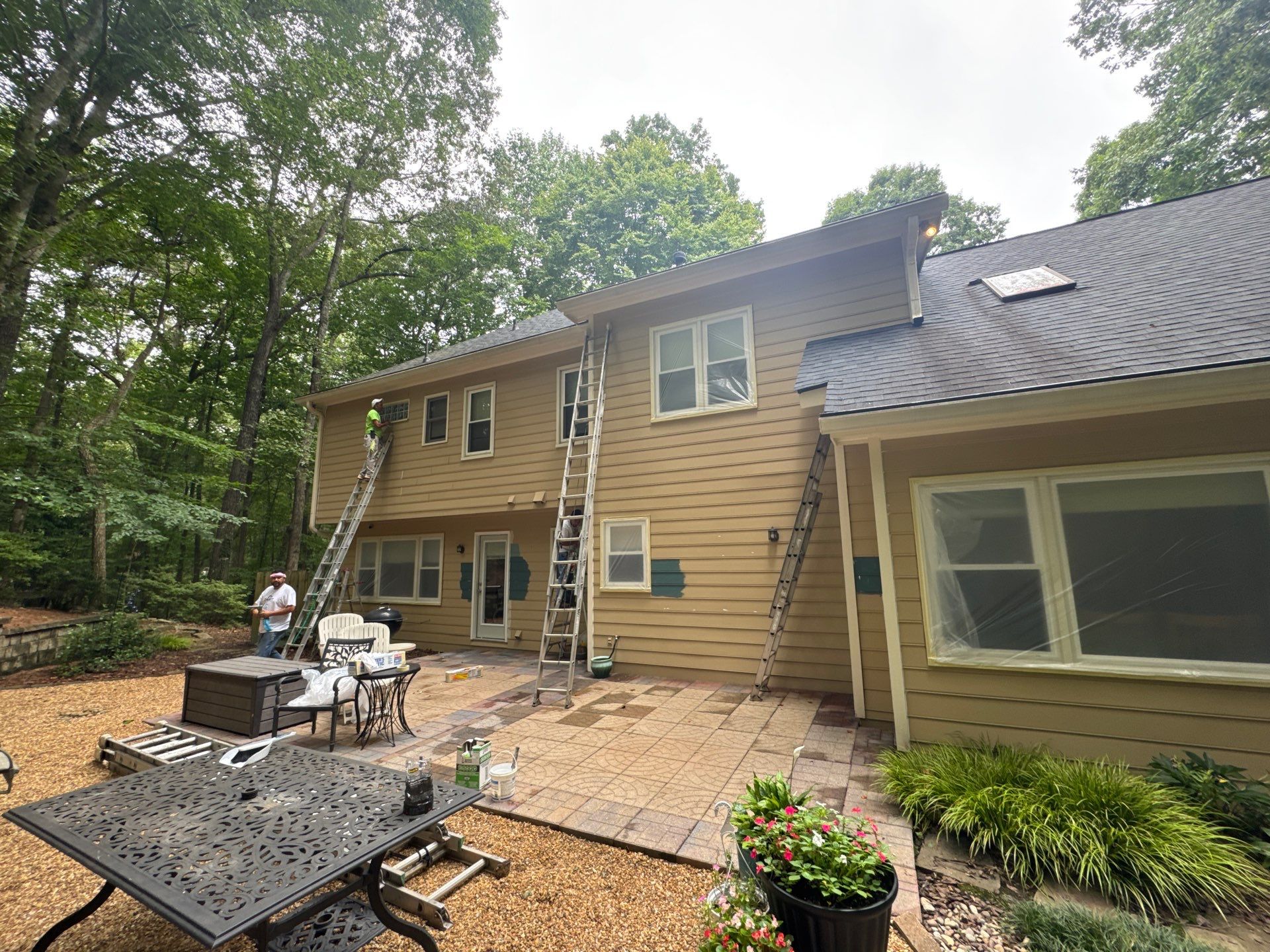 Two-Story Exterior Repainting and Color Transformation in Marietta by Swift Home Renovations