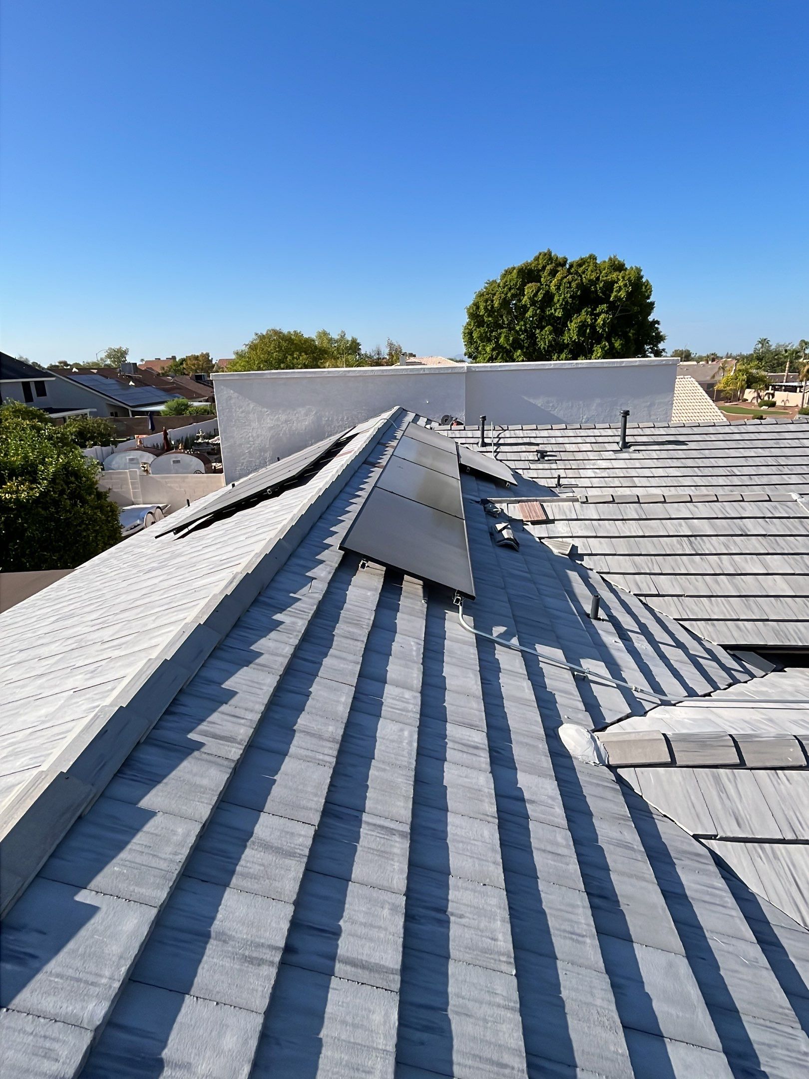 Sterling Gray Concrete Tile by Reimagine Roofing