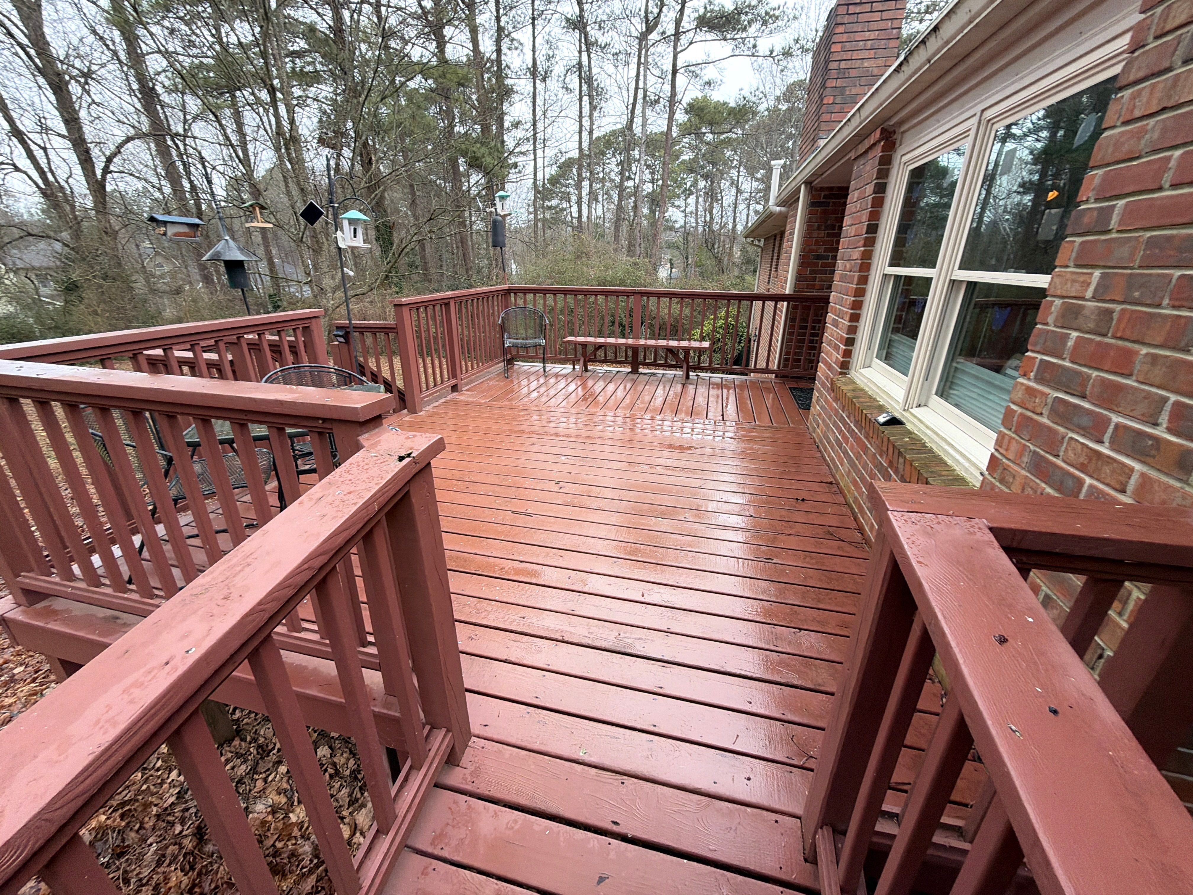 Deck Resurface using Trex Enhance Basic Series in the Saddle Color by Nelson Exteriors 