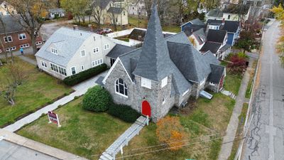 Ayer Church Complete Roof with Code-Compliant Overlay & Dual Chimney Restoration