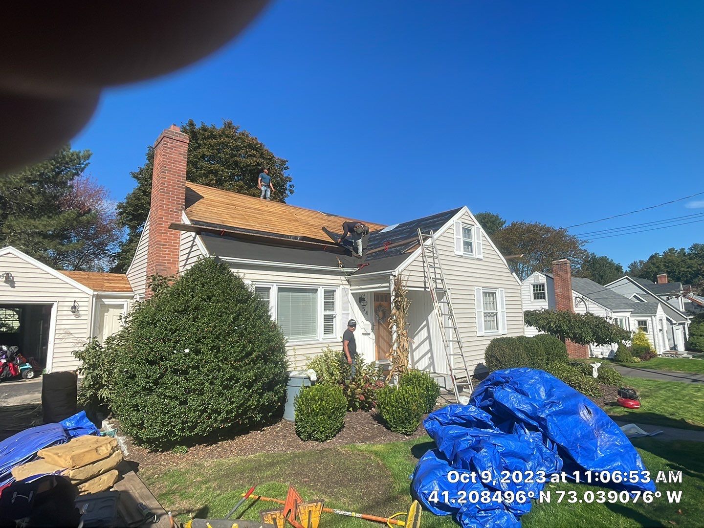 Residential Roofing Installation using Owens Corning TruDefinition Duration AR - Onyx Black & New Siding Install using Certainteed Sterling gray by A Plus Exterior