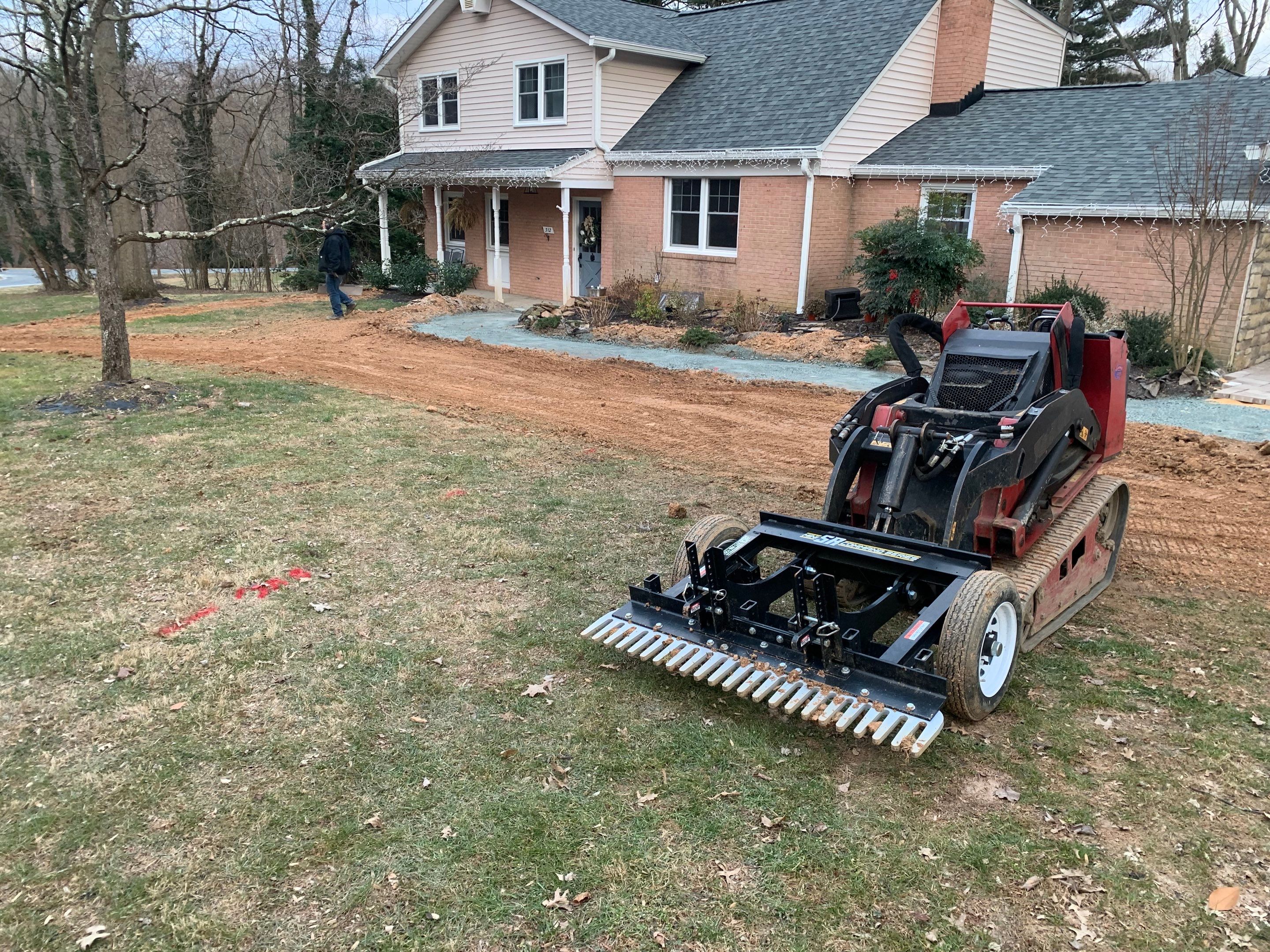 Front Walkway Remodel using Techo-Bloc Pavers by The Smet Companies, LLC