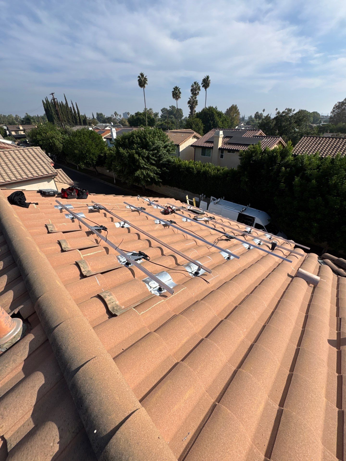 Nine-Panel Solar Power System Installation in Los Angeles by AWS Solar