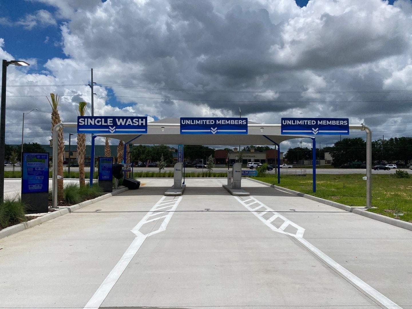 Pylon Sign and Channel Letters for Waters Car Wash by SignCrafters