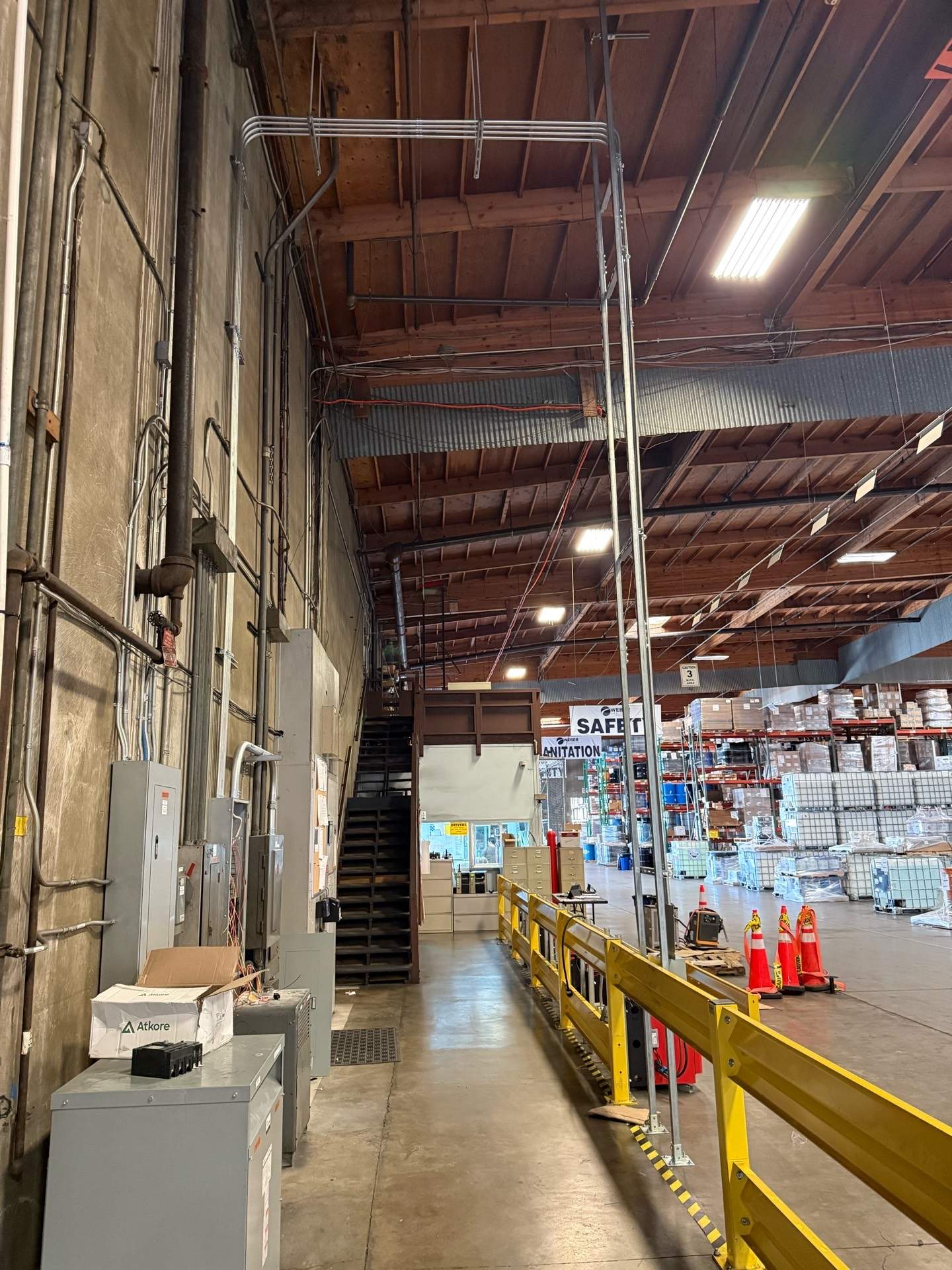 Forklift Charging Stations & LED Lighting Upgrade – Chemical Storage Facility, Santa Fe Springs, CA by Ring and Ping Inc.