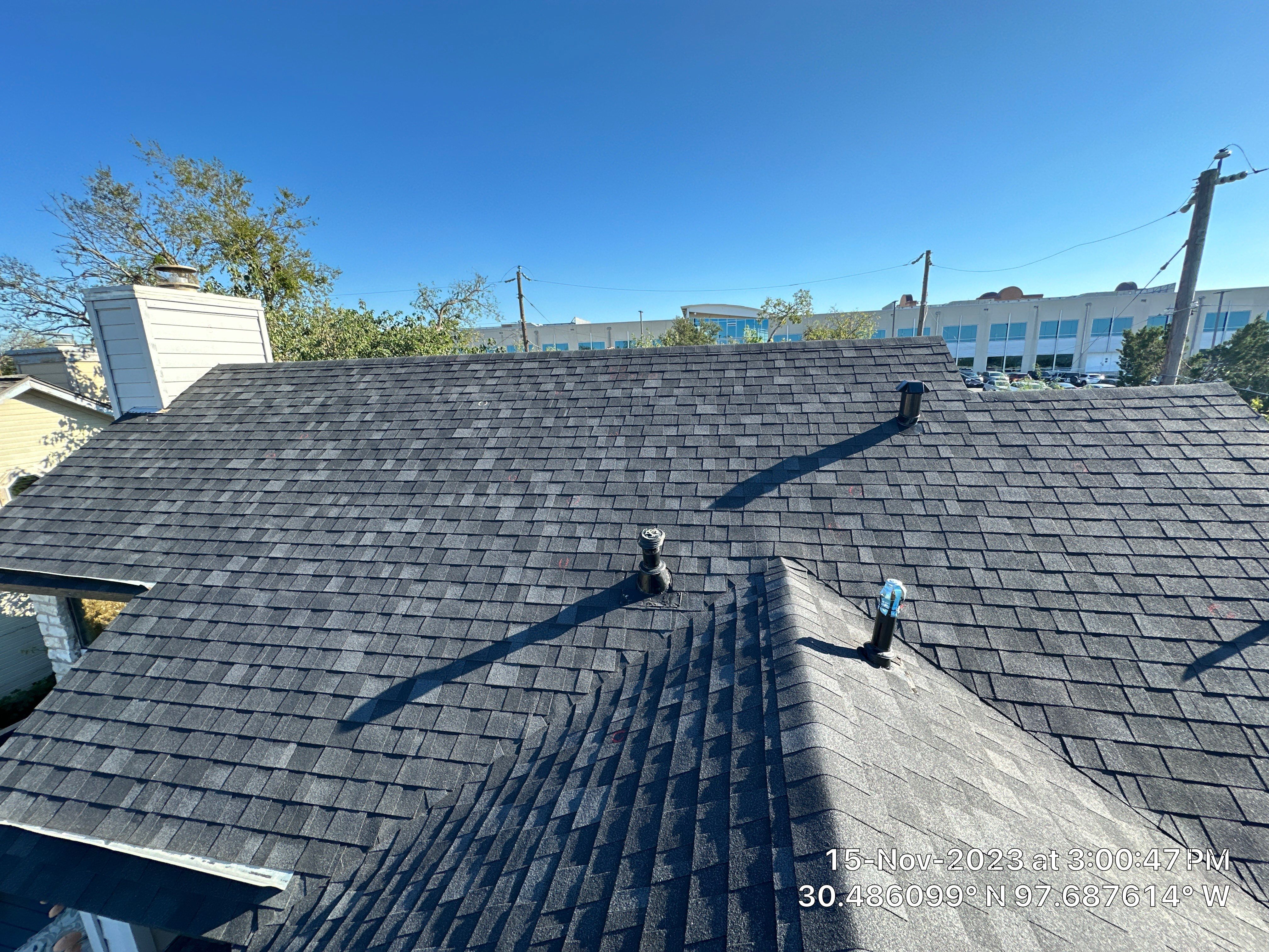 Architectural Shingle Roof Replacement and Interior Restoration in Round Rock by Caliber Restoration LLC