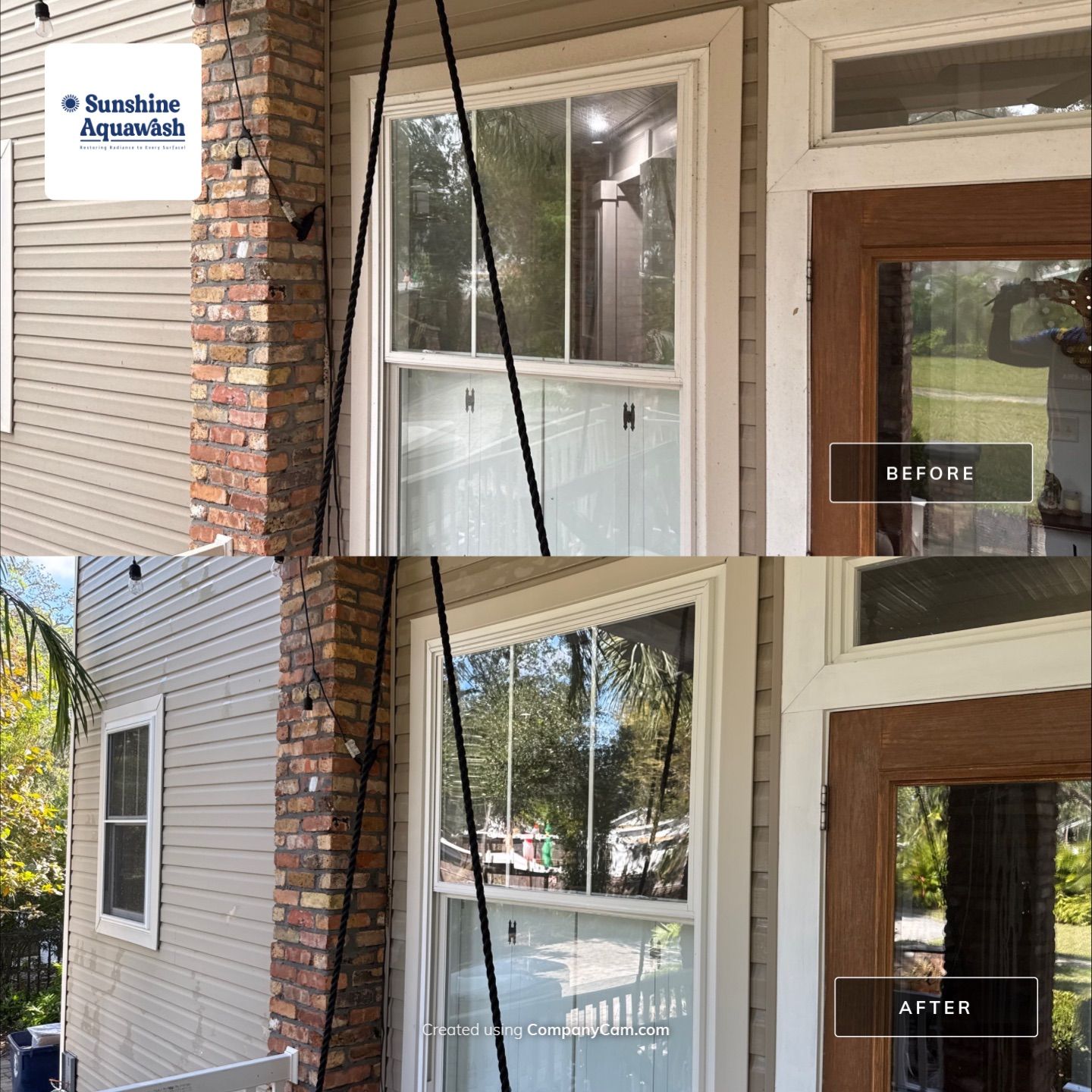 2-Story House Wash and Garage Pressure Washing in Palmetto, FL by Sunshine AquaWash
