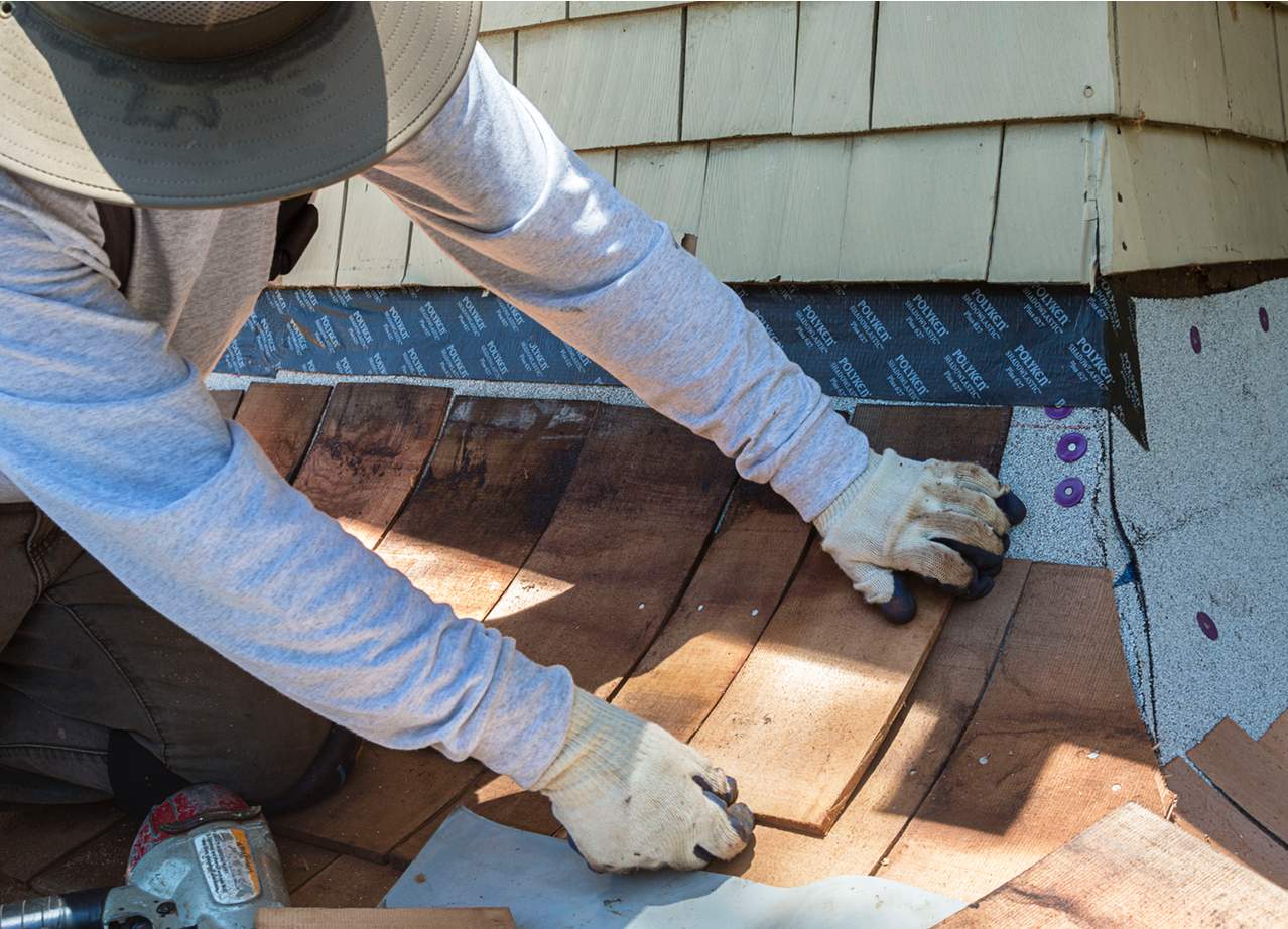 Custom Cedar Shake Roof Replacement for Saratoga Craftsman Home by Eastman Roofing & Waterproofing Inc.