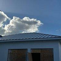 .032 Aluminum 1.5" Mechanical Seam Dove Gray by Total Roofing System The Metal Roof Experts