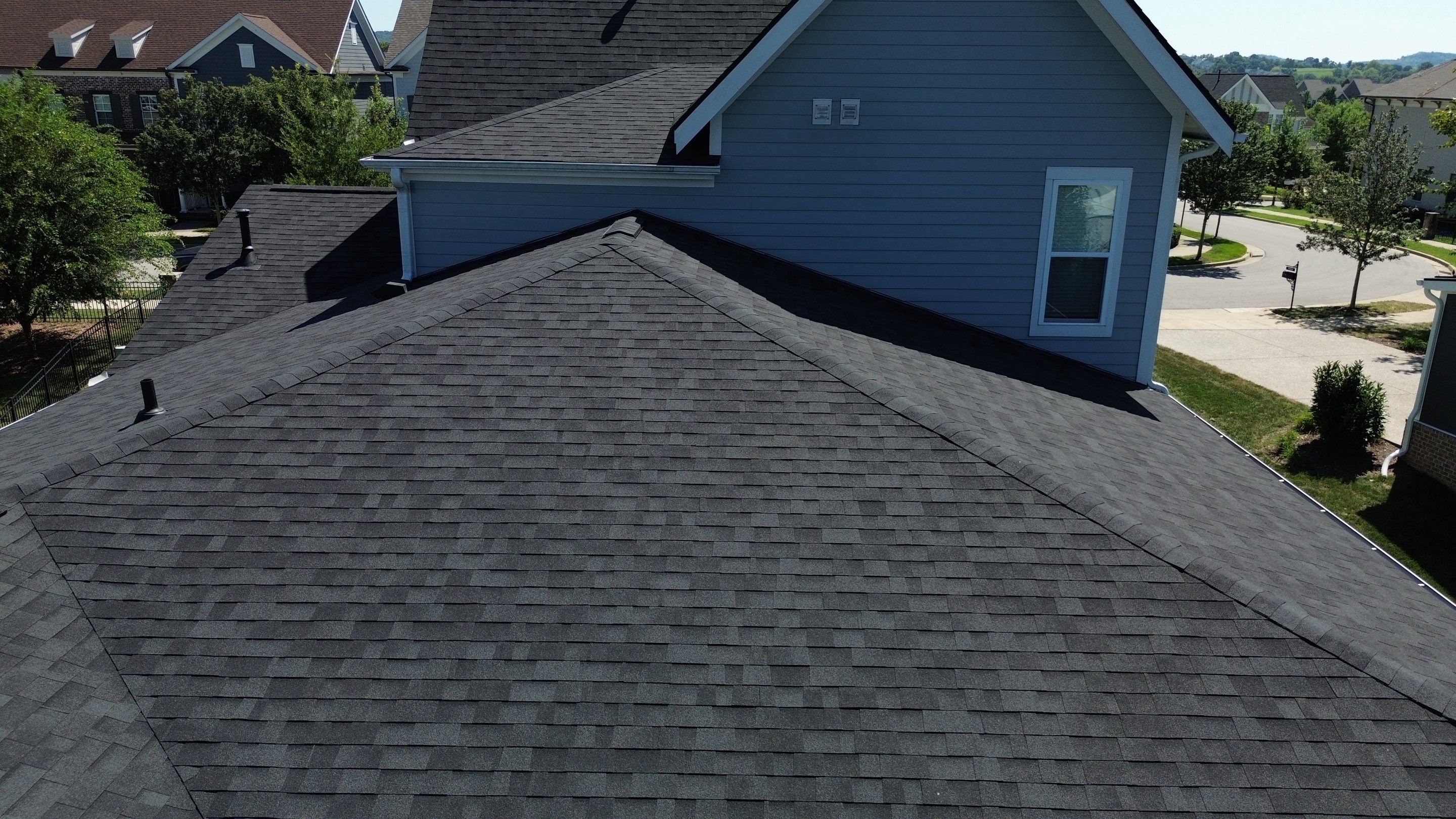 Residential Roofing Installation with Malarkey Vista AR Shingles in Franklin by Shinglesmiths Roofing